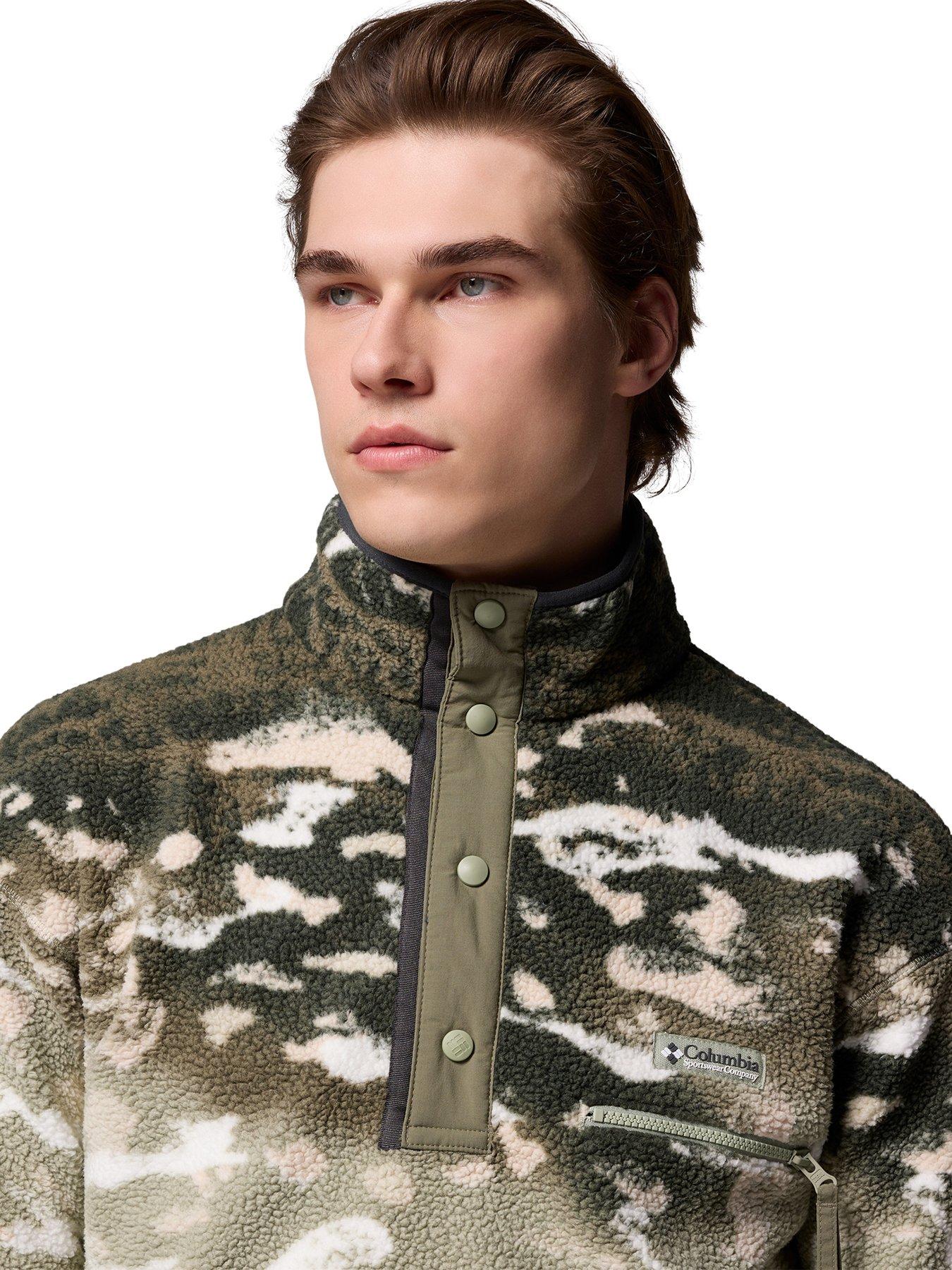 Image 5 of 5 of Columbia Men's Helvetia Ii Printed Half Snap Fleece - Green