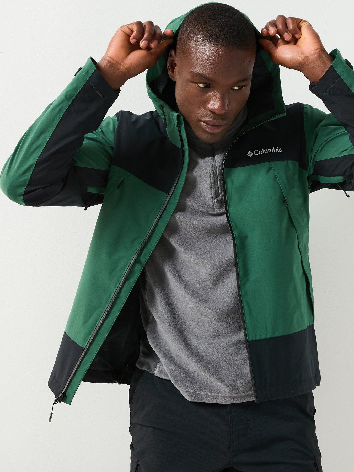  image of columbia-mens-boulder-falls-jacket-green