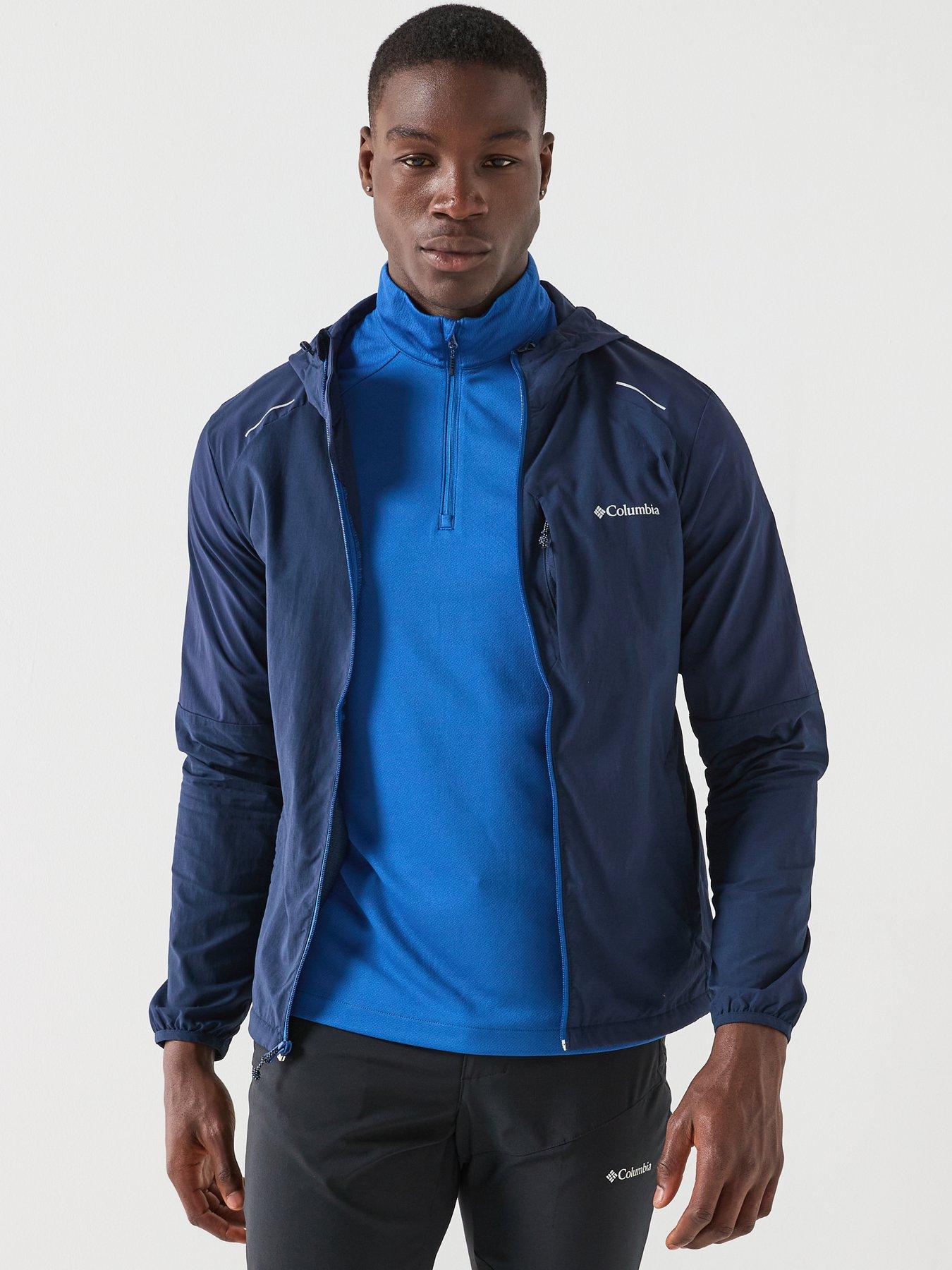  image of columbia-mens-tech-nylon-hoodie-navy