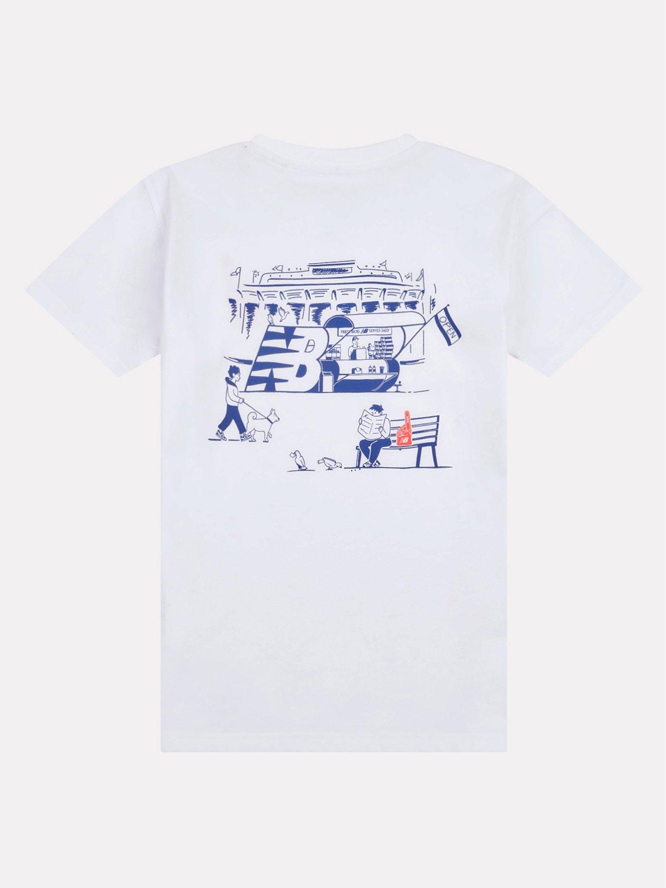 outfit image of new-balance-junior-boys-stadium-concession-graphic-t-shirt-white