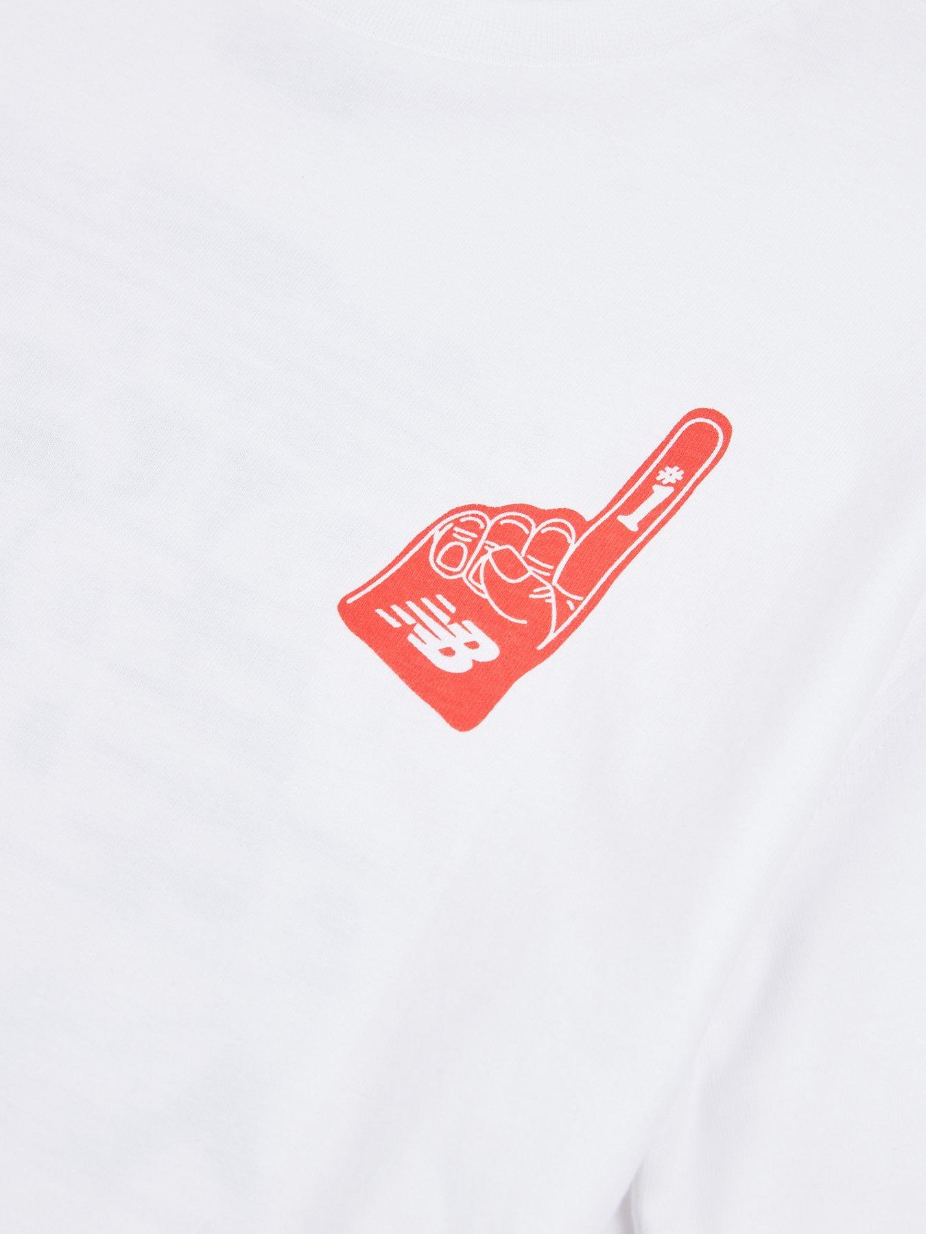  image of new-balance-junior-boys-stadium-concession-graphic-t-shirt-white