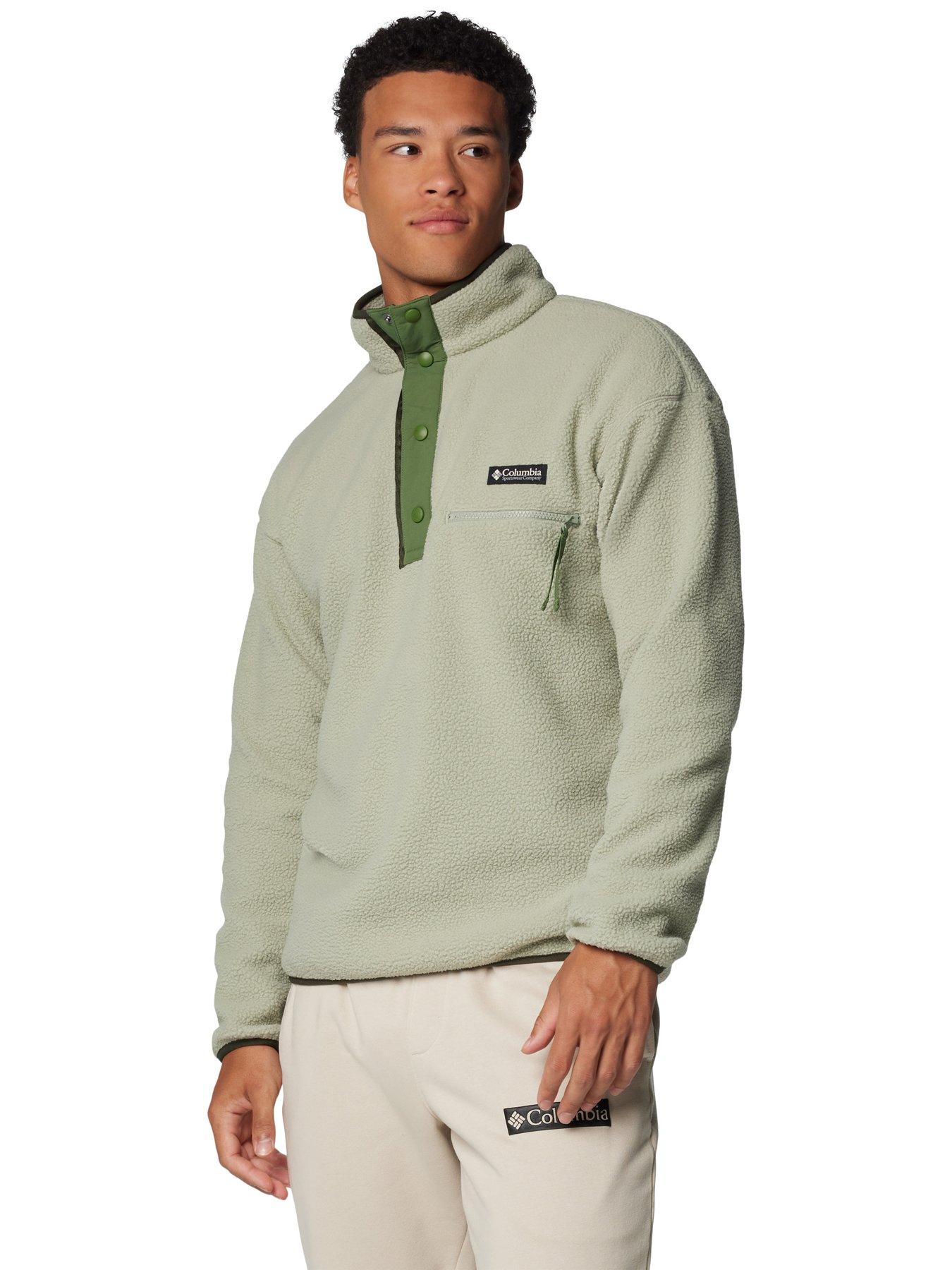  image of columbia-mens-helvetia-ii-half-snap-fleece-green