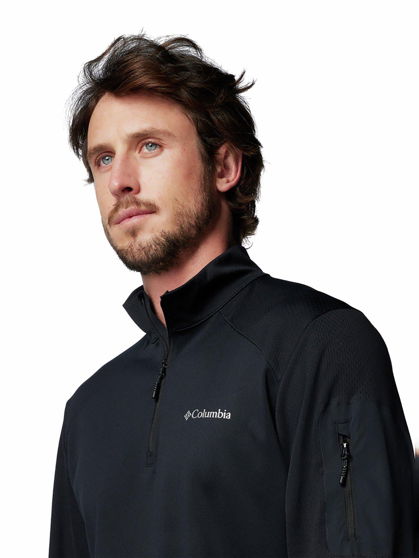 Image 4 of 5 of Columbia Men's Tech Knit 1/4 Zip - Black
