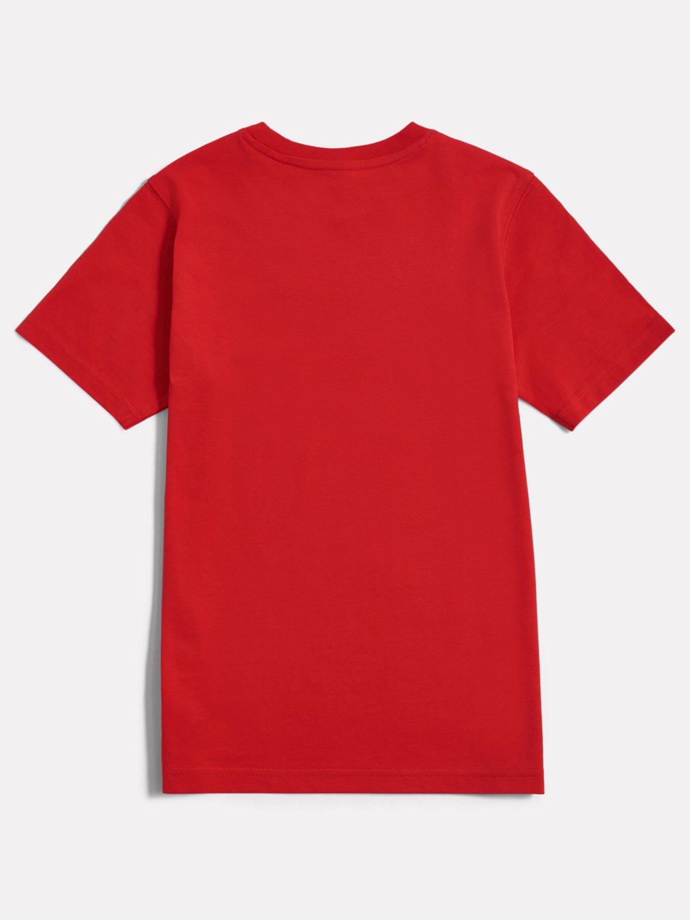  image of new-balance-junior-boys-jersey-stacked-logo-t-shirt-red