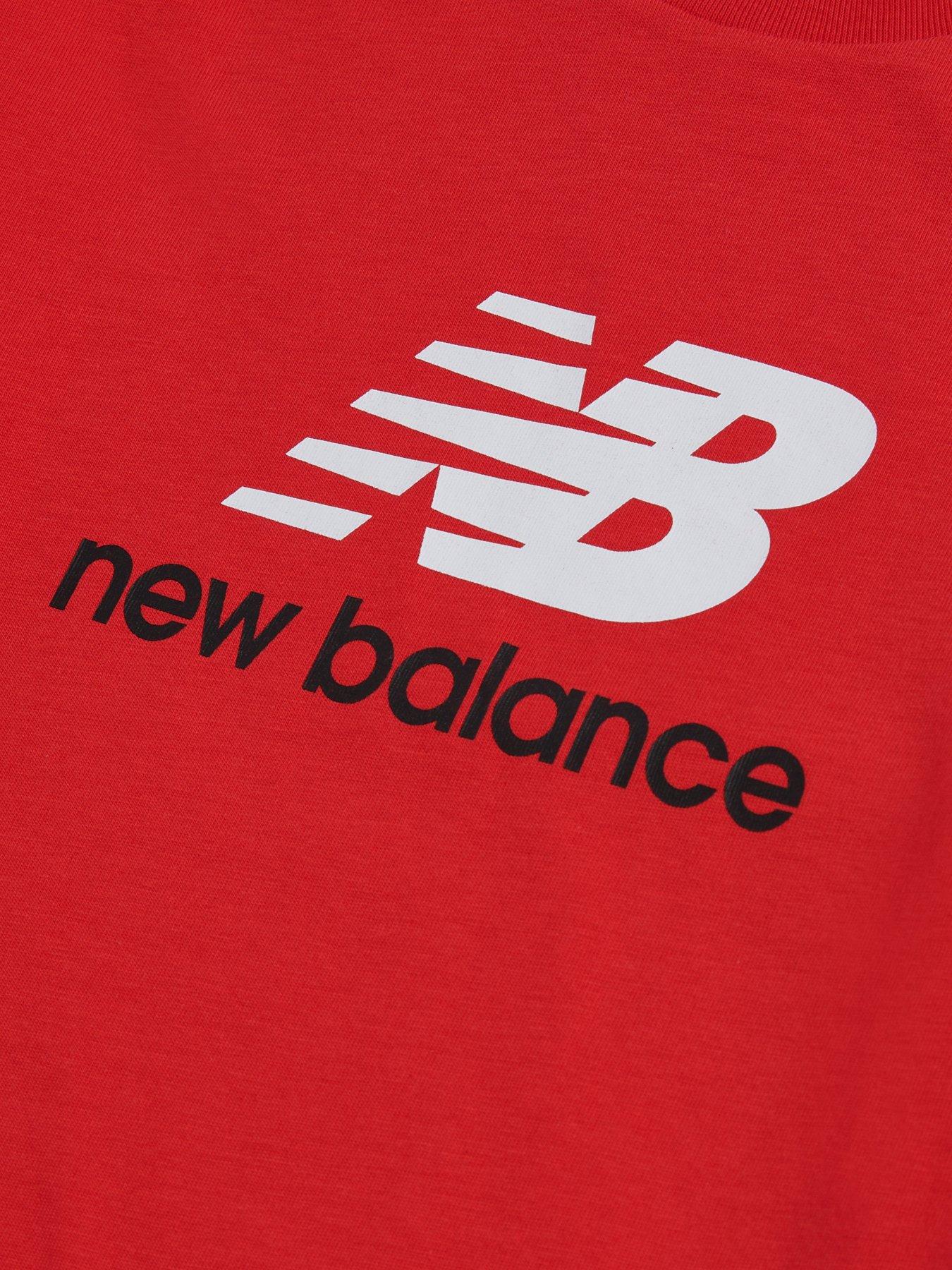  image of new-balance-junior-boys-jersey-stacked-logo-t-shirt-red