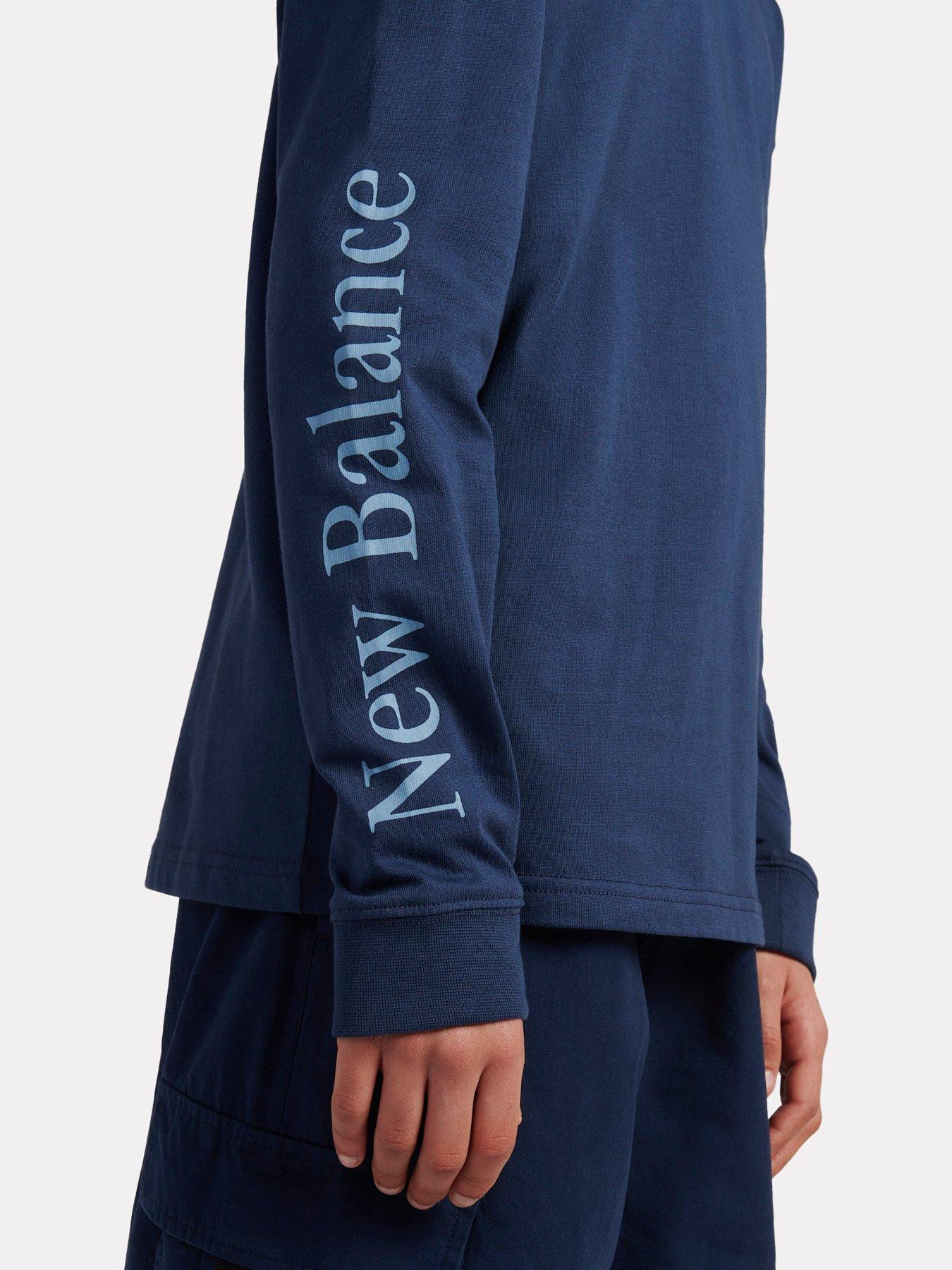  image of new-balance-junior-boys-athletics-inc-graphic-long-sleeve-t-shirt-navy