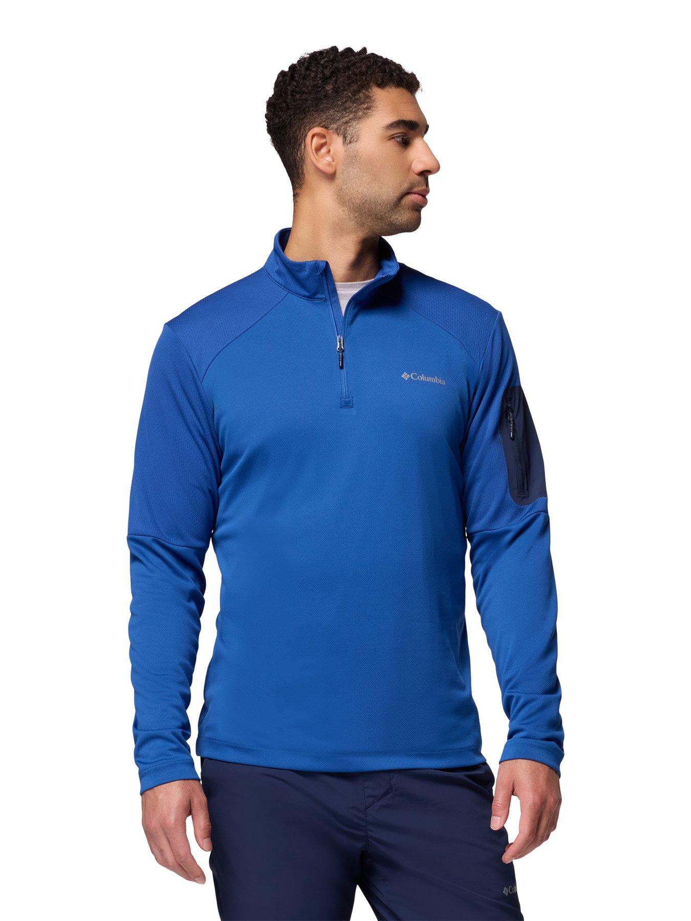 undefined Men's Tech Knit 1/4 Zip - Blue