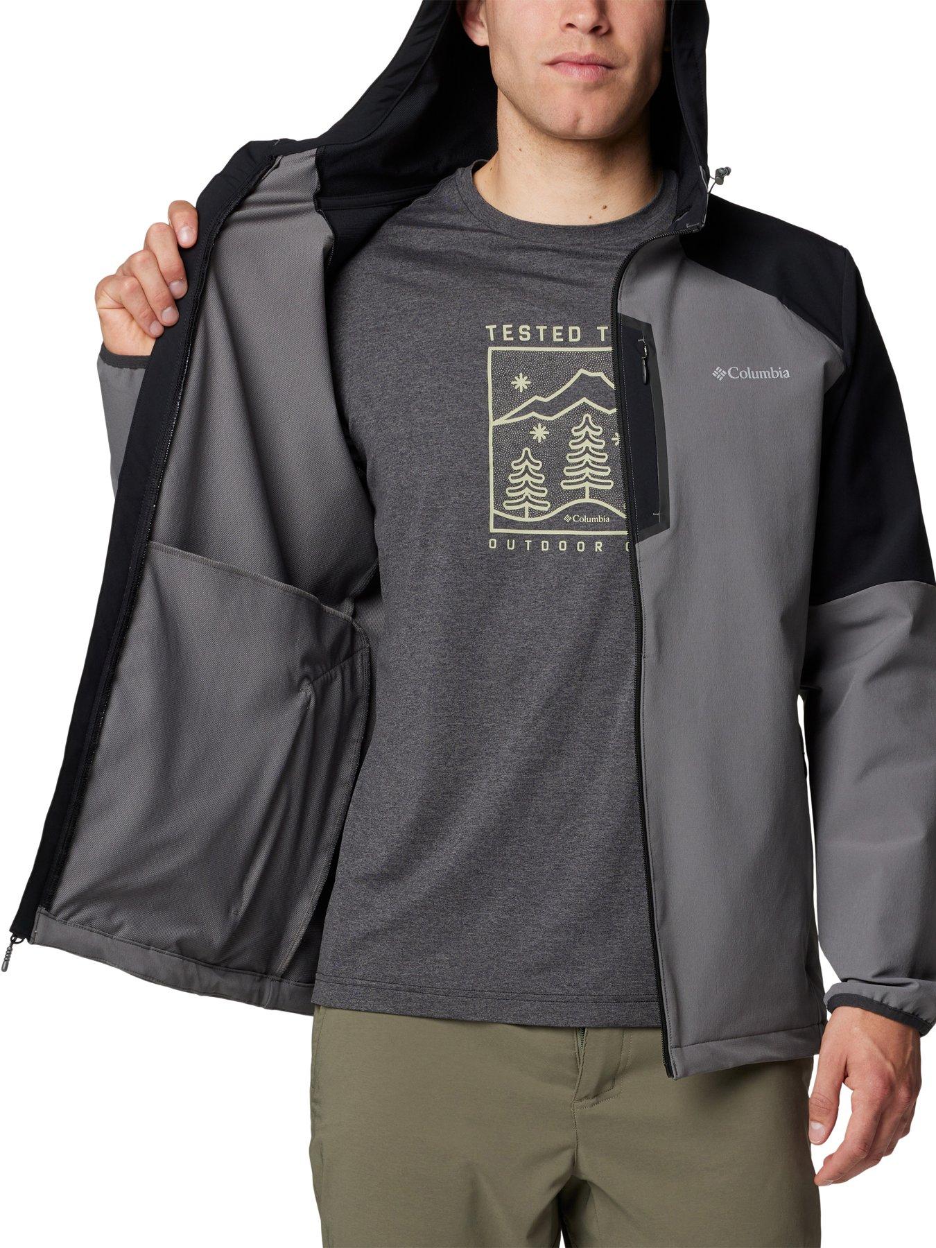 Image 6 of 6 of Columbia Men's Columbia Tech Softshell Hoodie - Grey