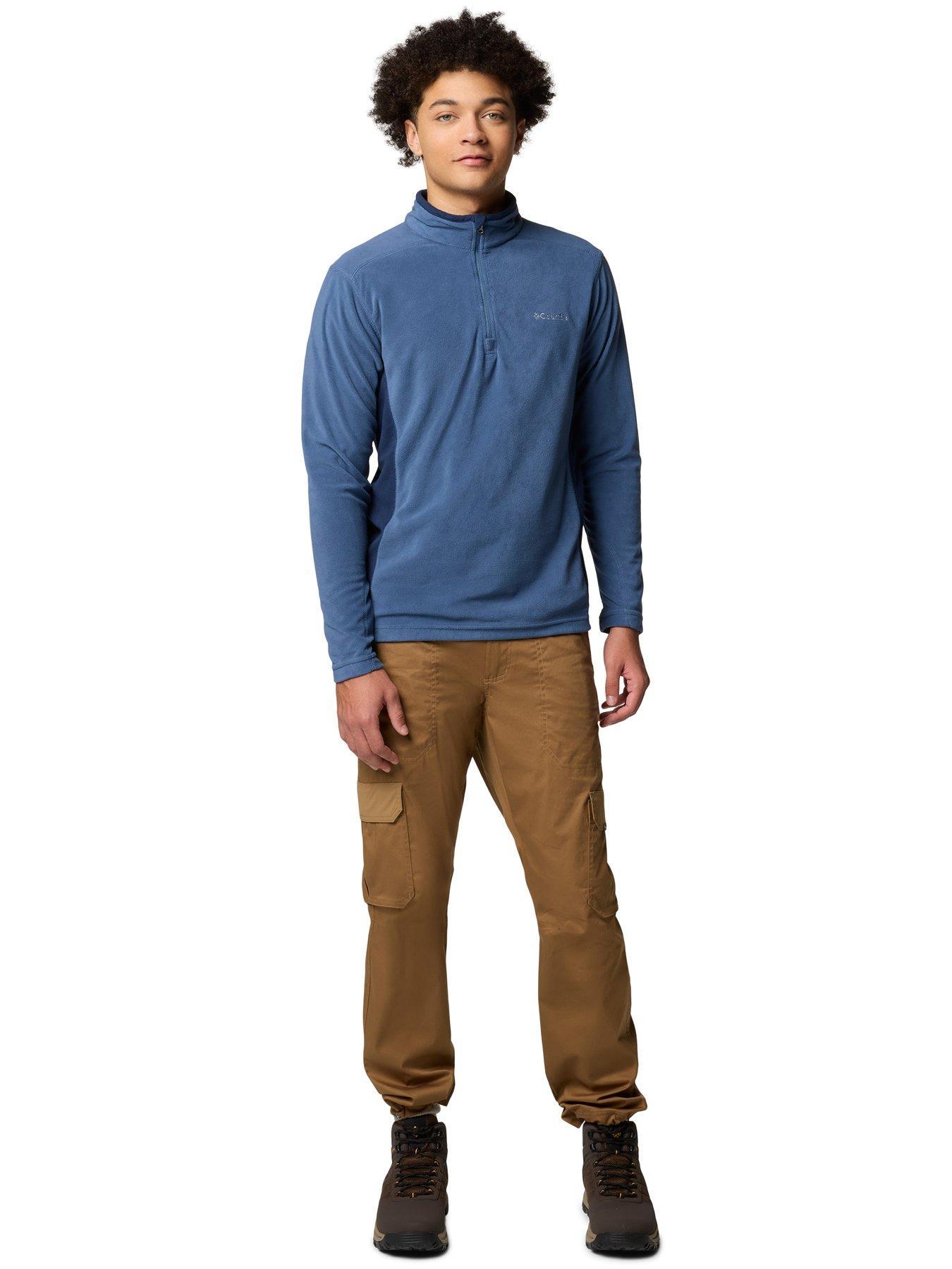  image of columbia-mens-klamath-range-ii-half-zip-fleece-blue