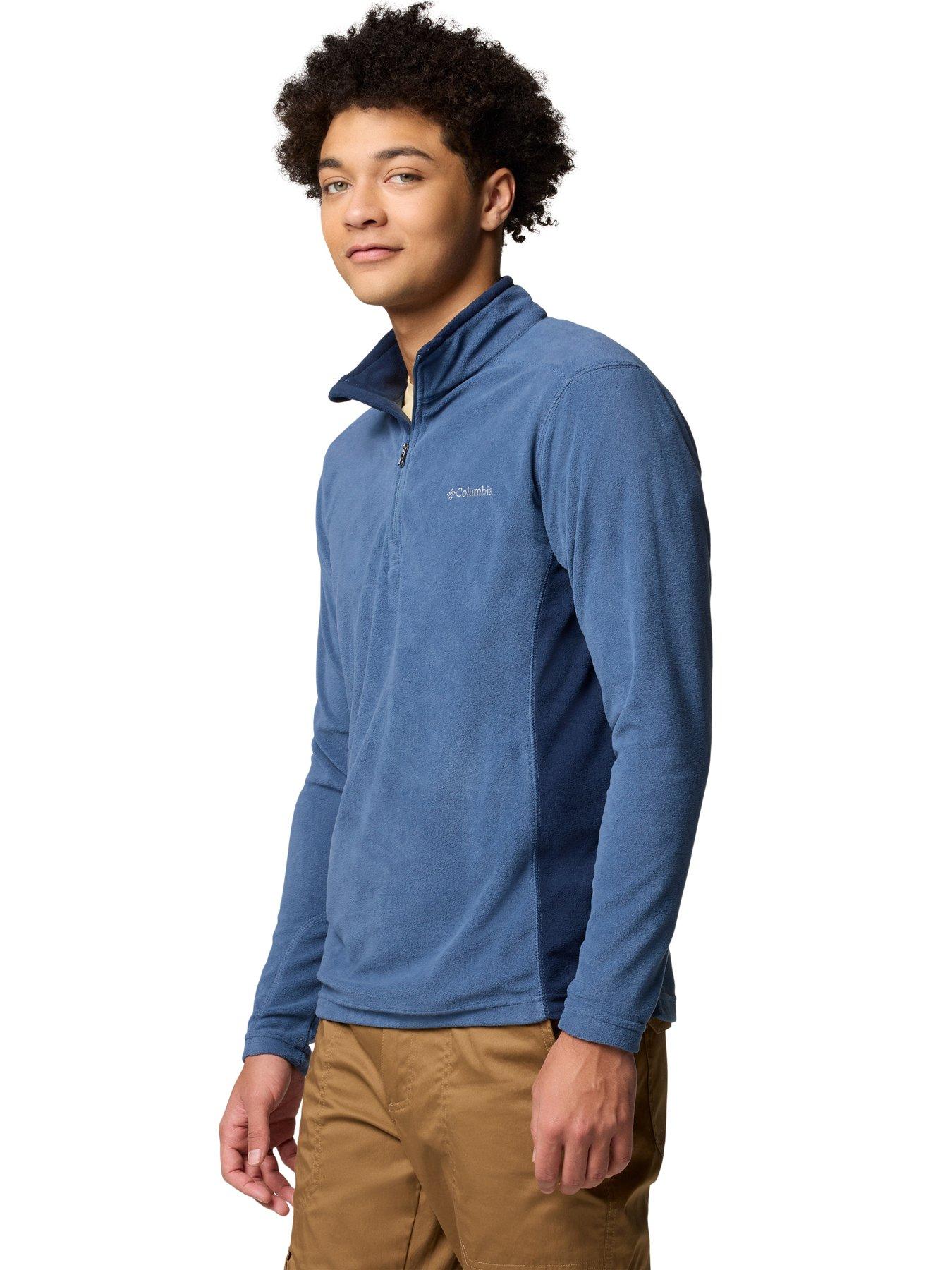  image of columbia-mens-klamath-range-ii-half-zip-fleece-blue