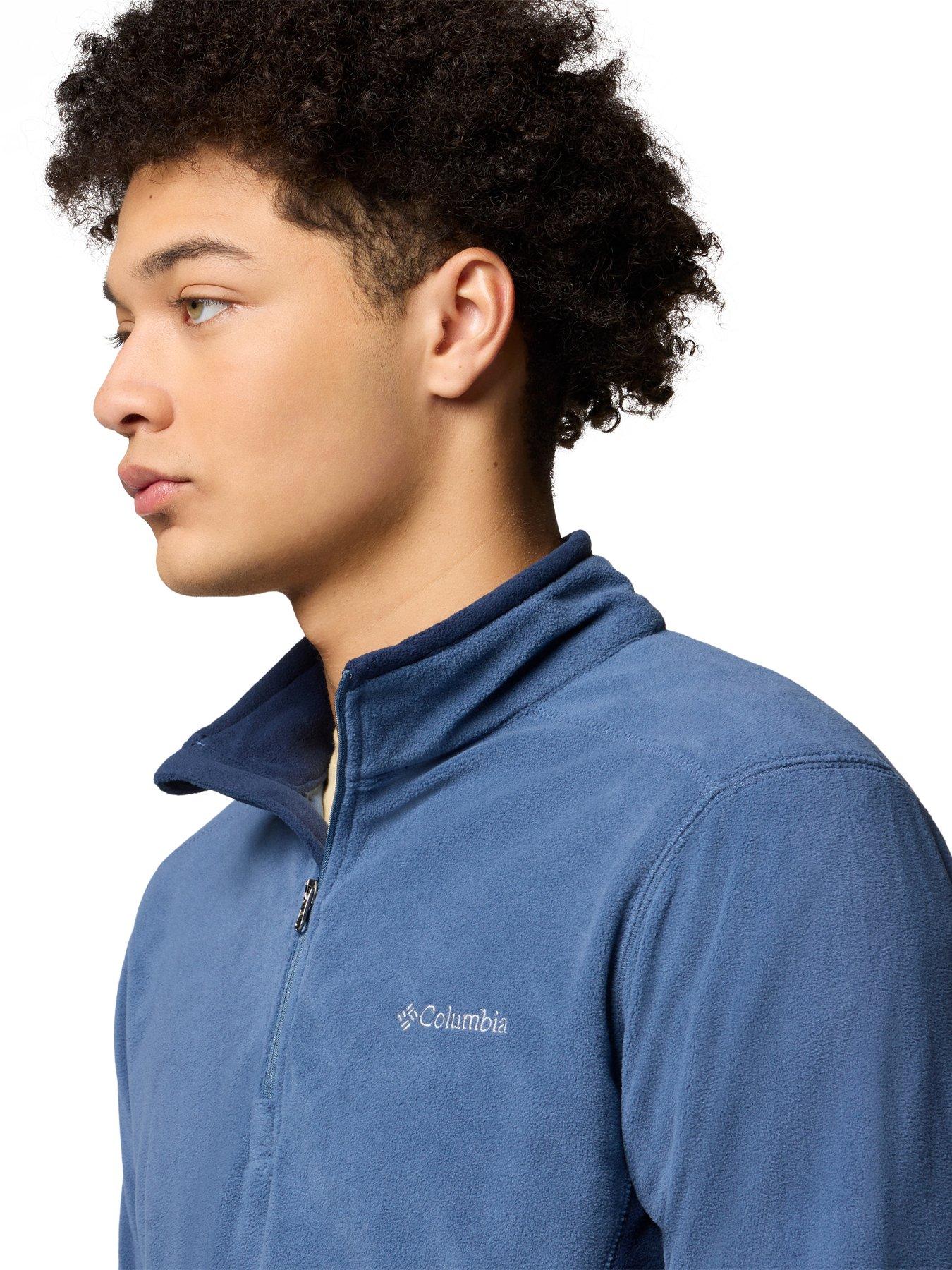  image of columbia-mens-klamath-range-ii-half-zip-fleece-blue