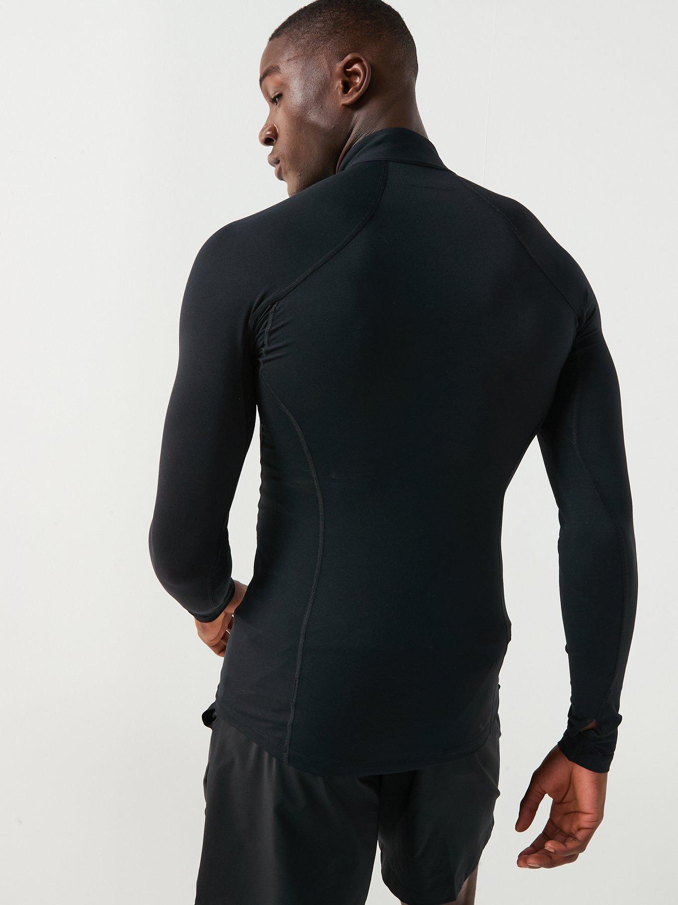 Image 2 of 6 of Columbia Mens Midweight Stretch Long Sleeve Half Zip Top - Black