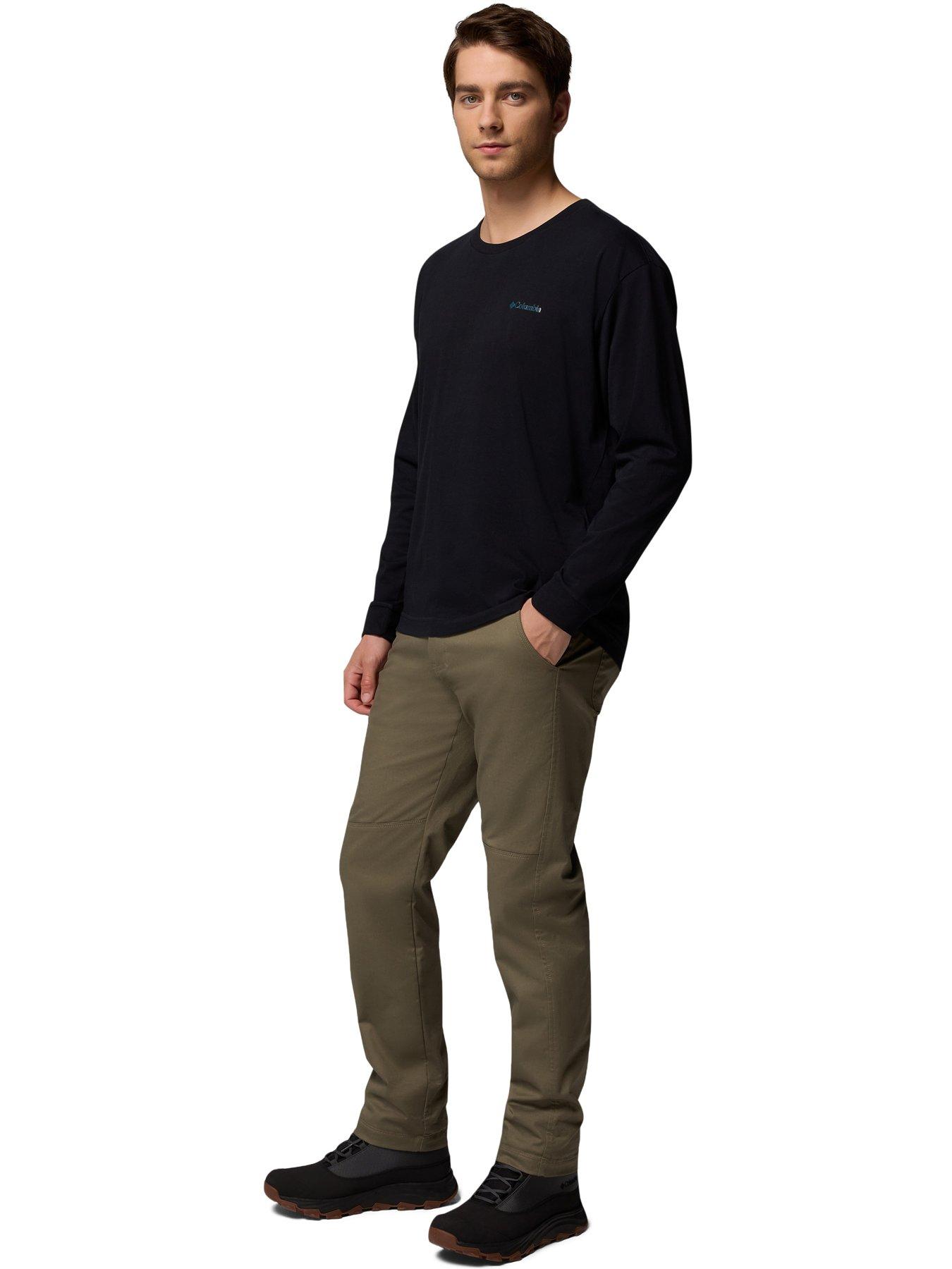  image of columbia-mens-butte-long-sleeve-graphic-tee-black