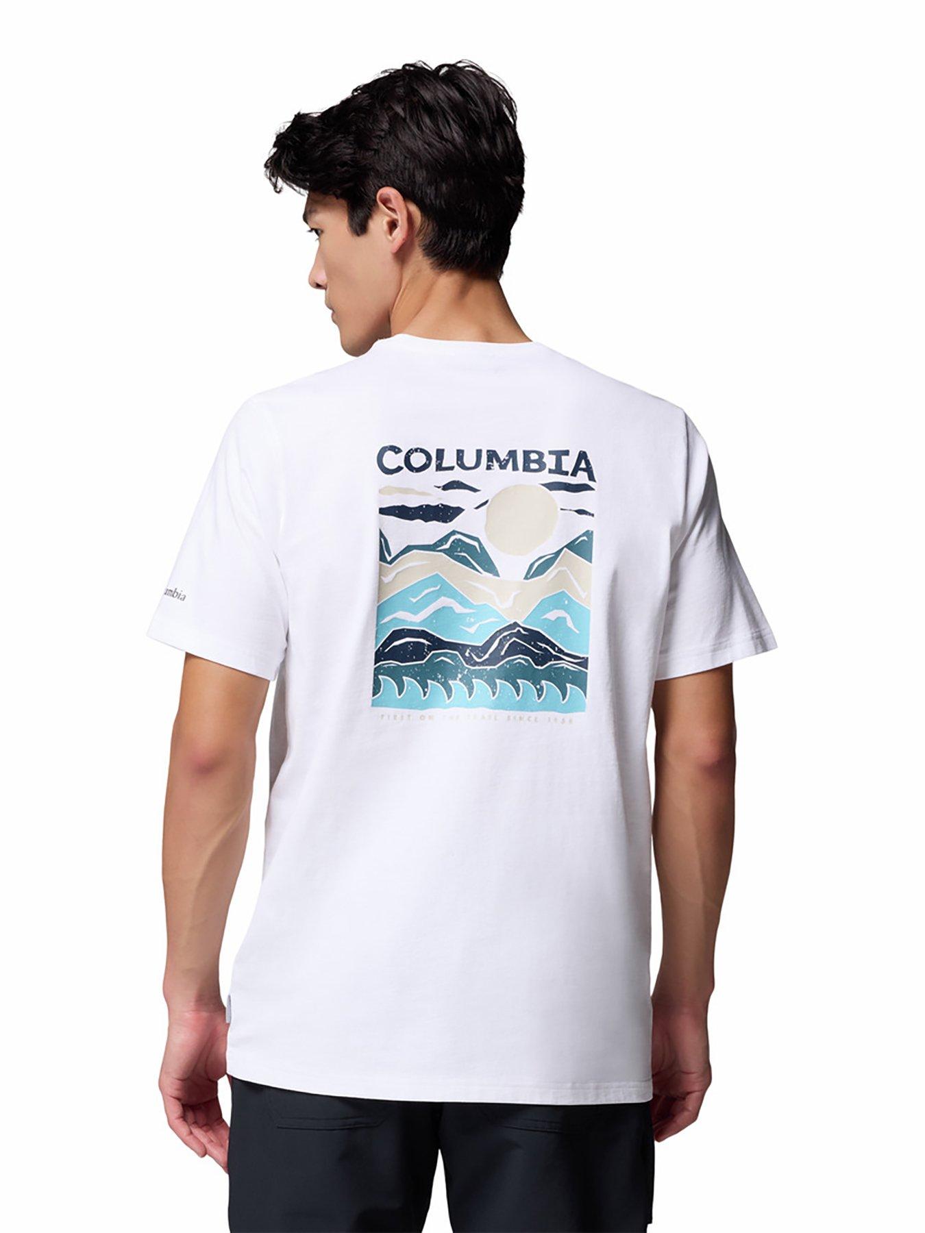 undefined Men's Explorers Canyon Back Short Sleeve Tee - White
