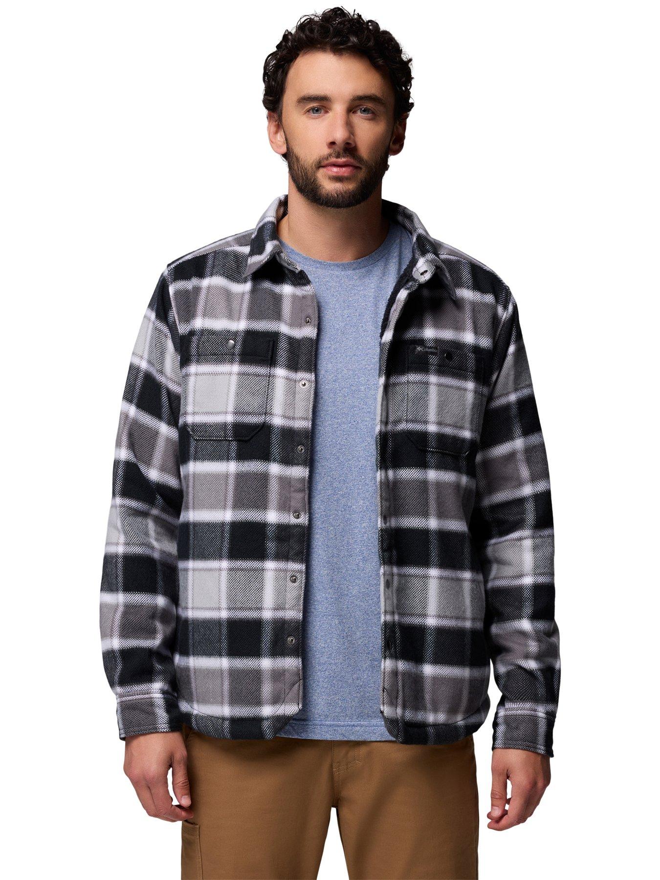  image of columbia-mens-windward-ii-shirt-jacket-black