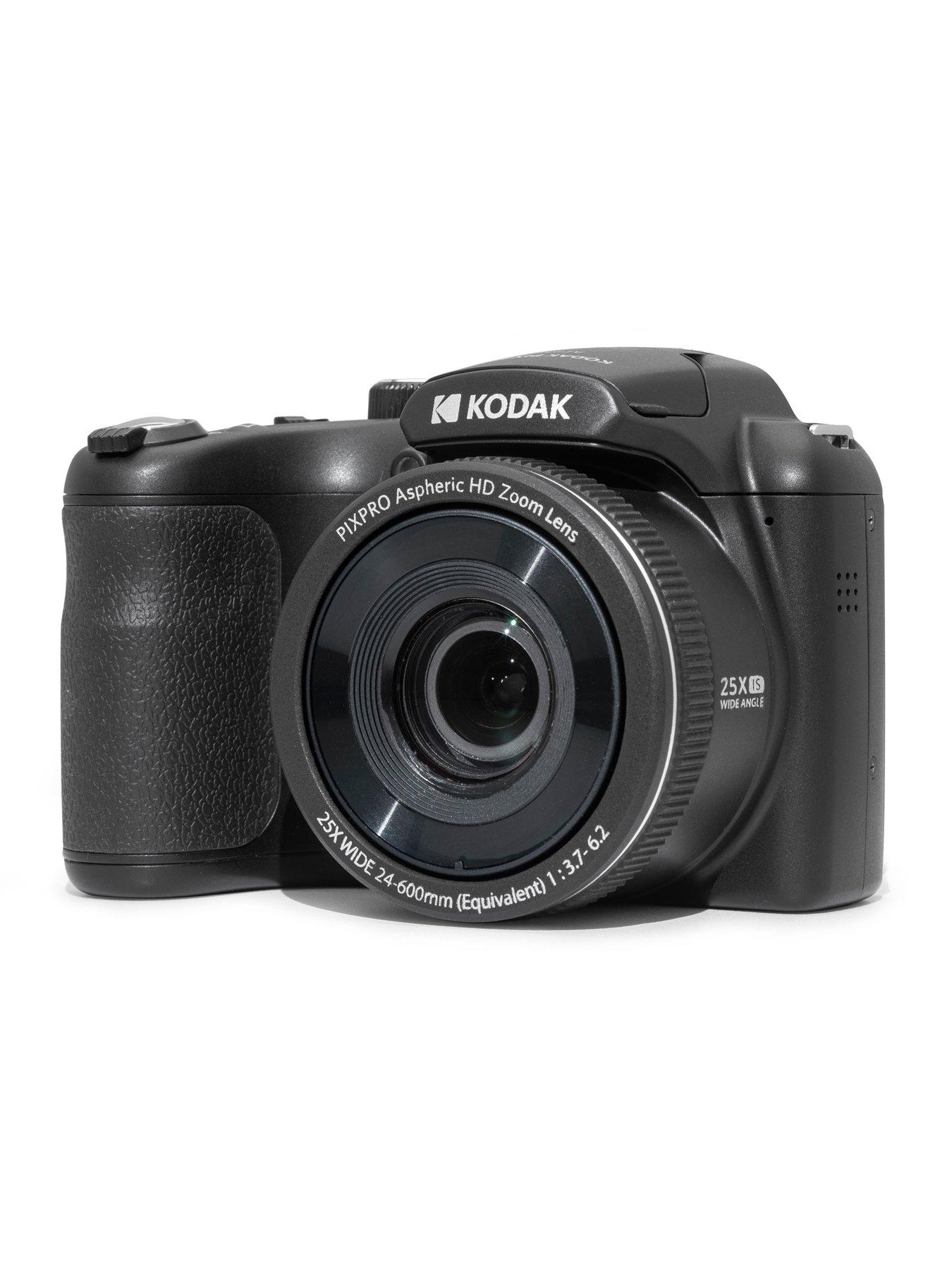  image of kodak-pixpro-az255-16mp-25x-astro-zoom-bridge-camera-black-camera-32gb-sd-card-case