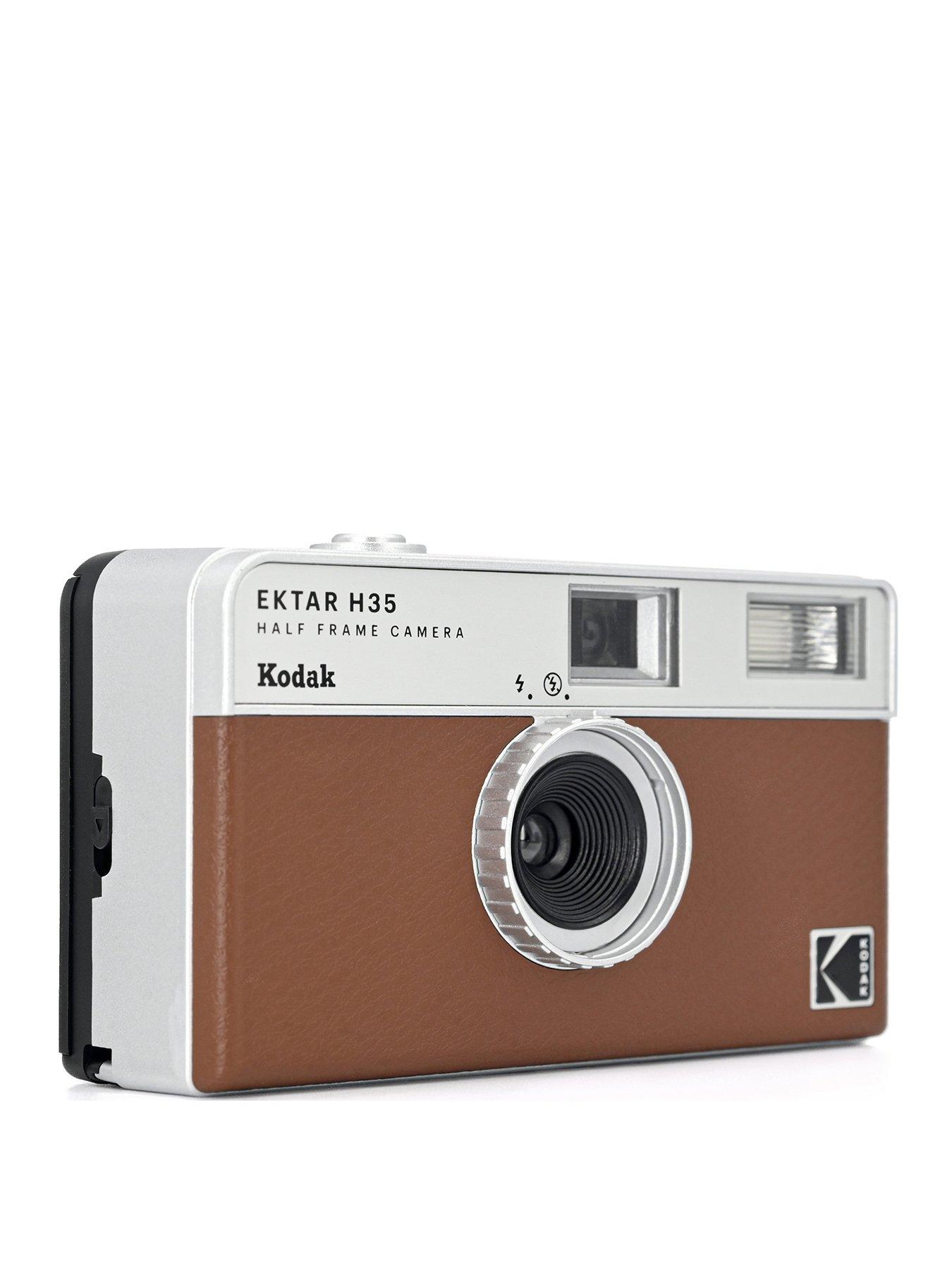 image of kodak-ektar-h35-film-camera-with-36-exposure-film-pack-brown
