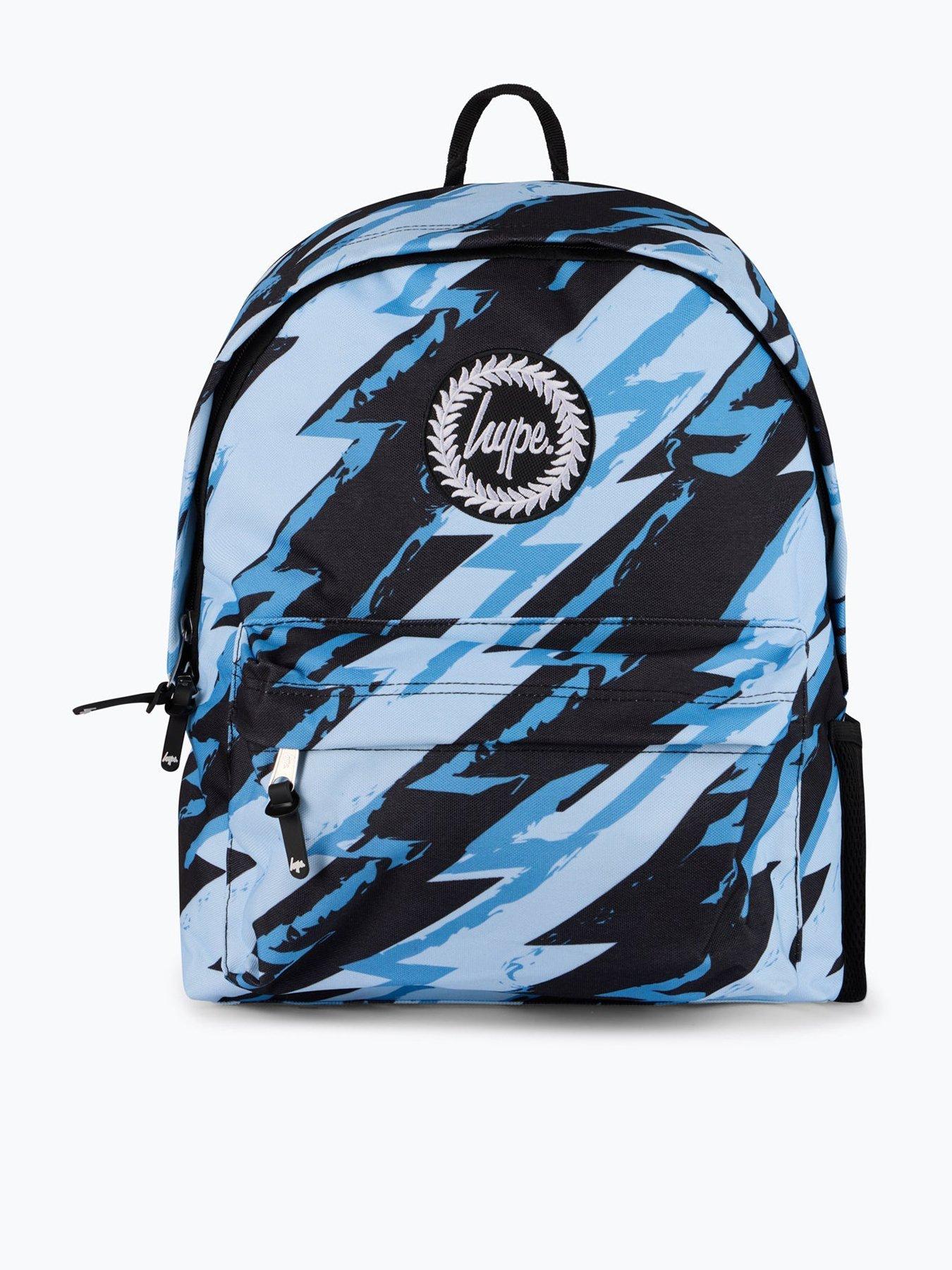 hype-unisex-lightning-scribble-backpack-blue