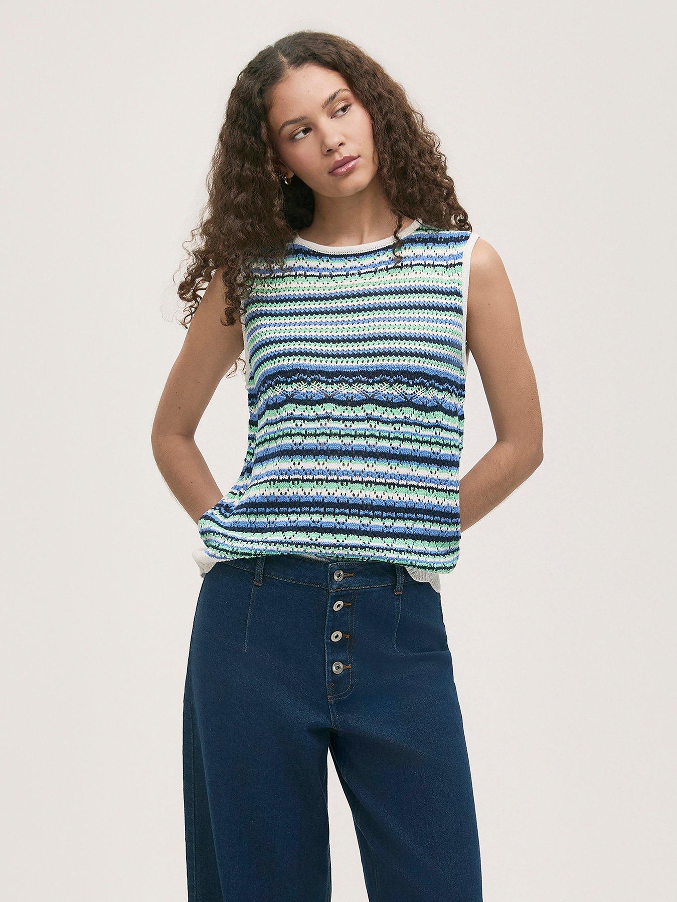 finery-porsha-striped-vest-blue