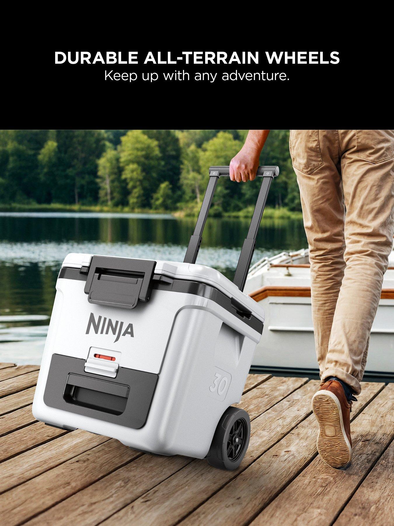  image of ninja-frostvault-30qt28l-wheeled-cooler-with-dry-zone-cloud-white-fb230ukwh-fb230euwh
