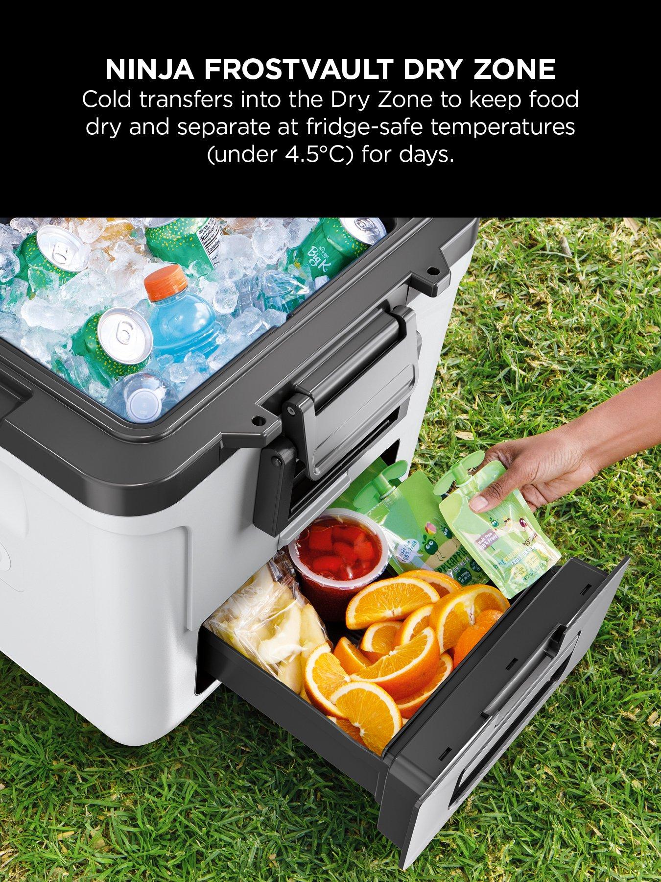  image of ninja-frostvault-30qt28l-wheeled-cooler-with-dry-zone-cloud-white-fb230ukwh-fb230euwh