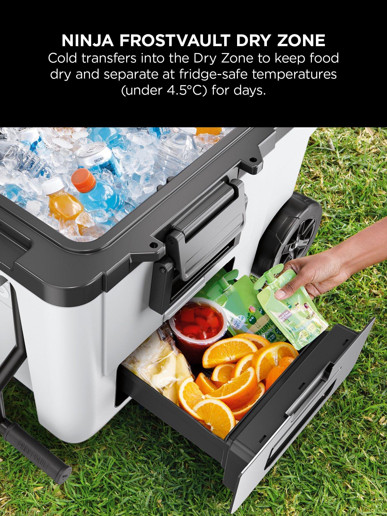  image of ninja-frostvault-45qt42l-wheeled-cooler-with-dry-zone-cloud-white-fb245ukwh-fb245euwh