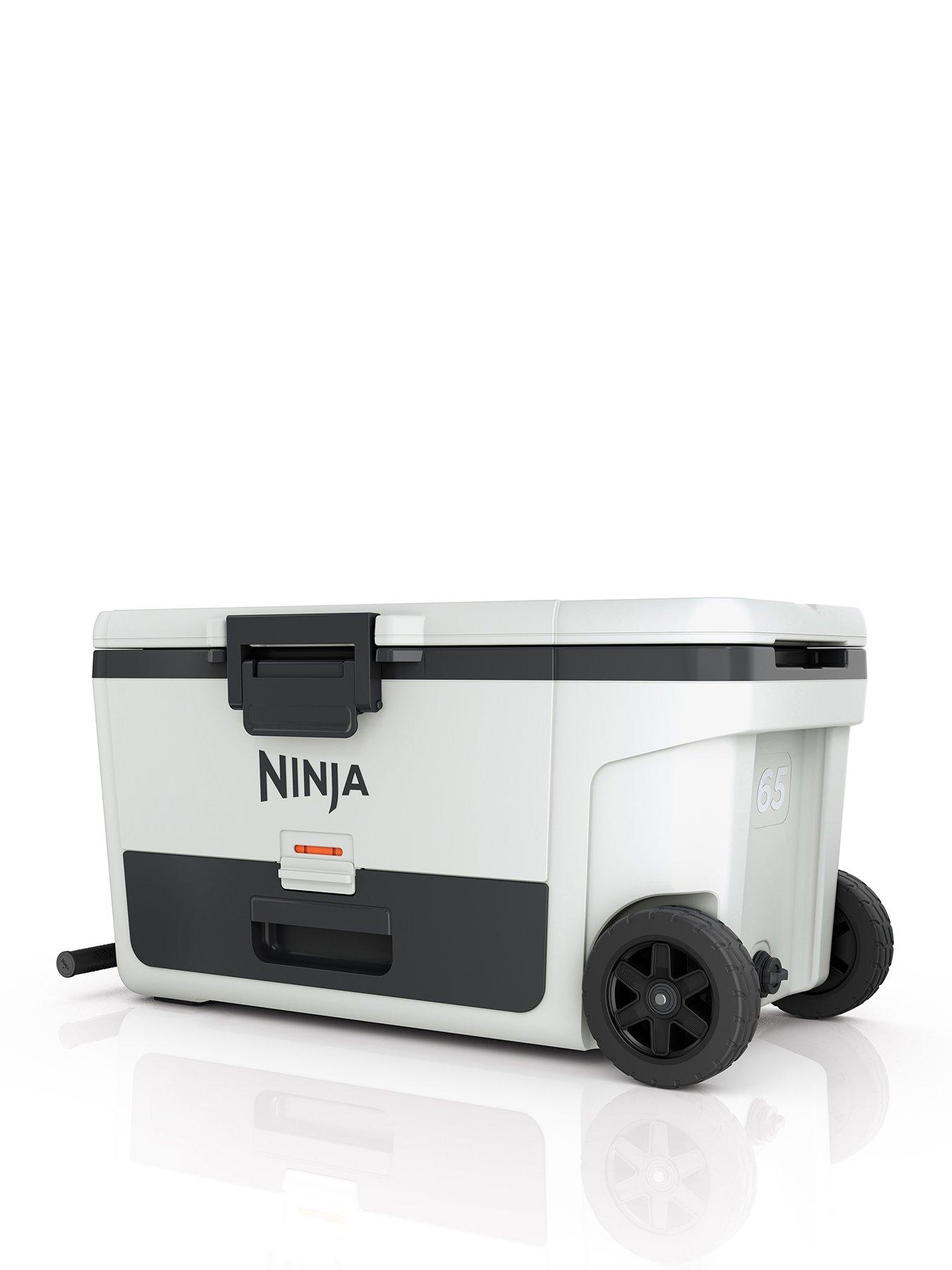 NINJA FrostVault 65QT/61L Wheeled Cooler with Dry Zone, Cloud White FB265EUUKWH