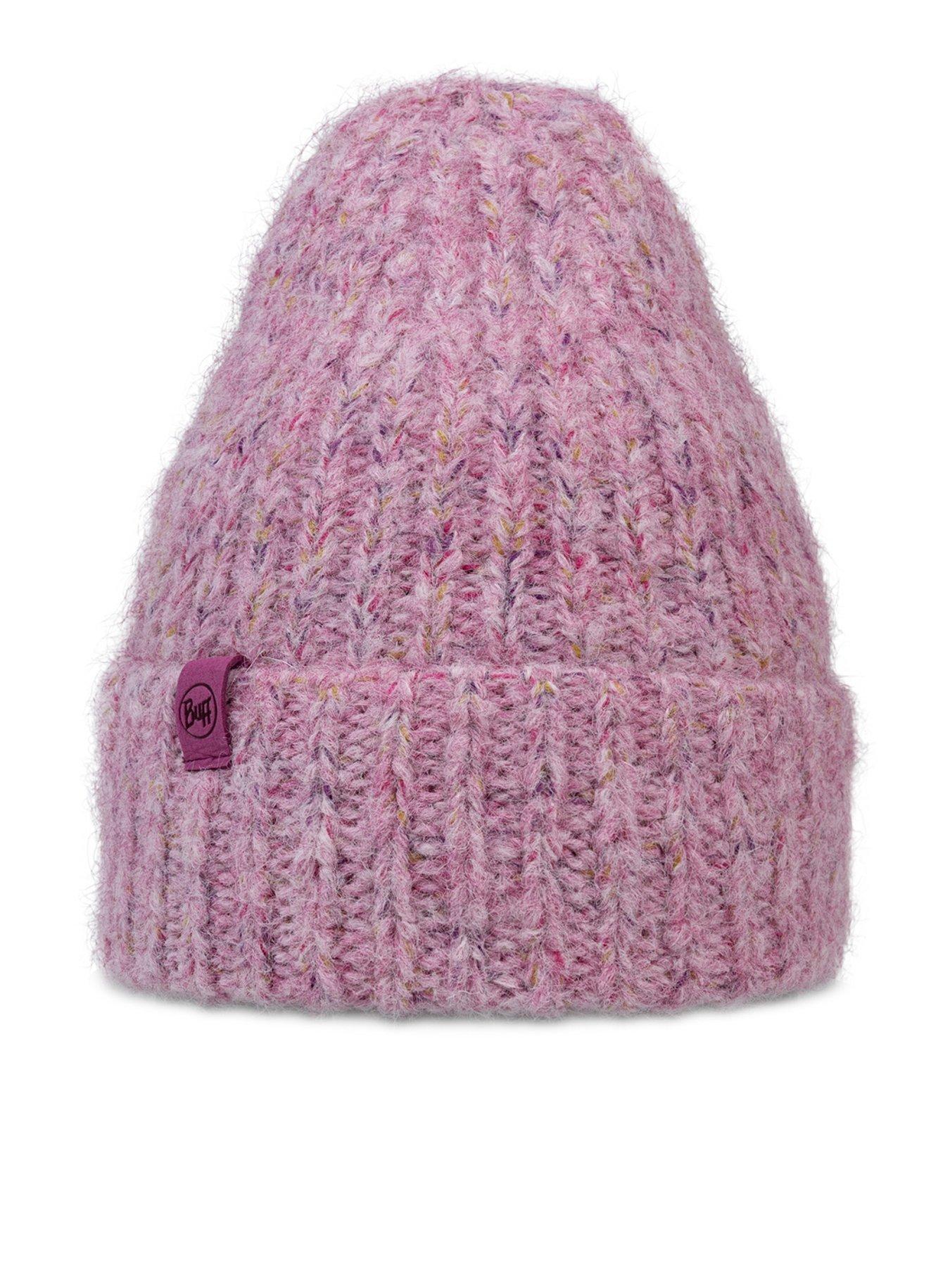 buff-womens-knitted-beanie-hat-purple