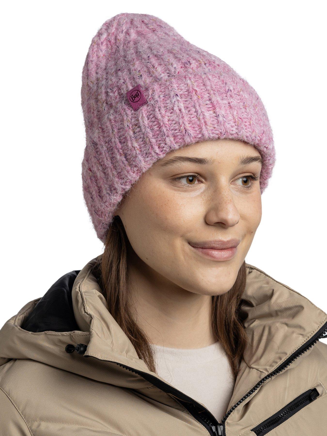 Image 2 of 2 of Buff Womens Knitted Beanie Hat - Purple