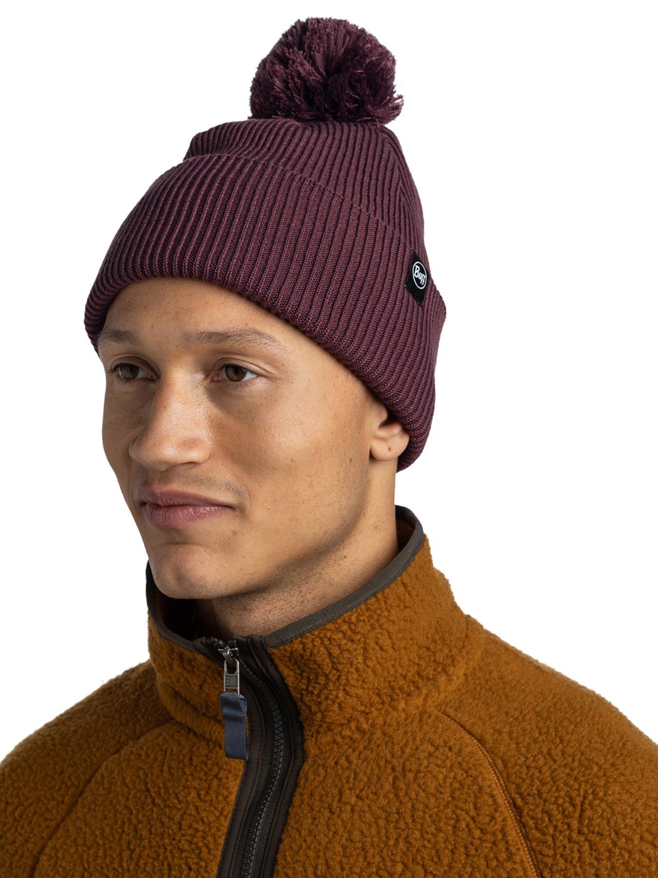 Image 2 of 2 of Buff Womens Knitted Beanie Hat - Burgundy