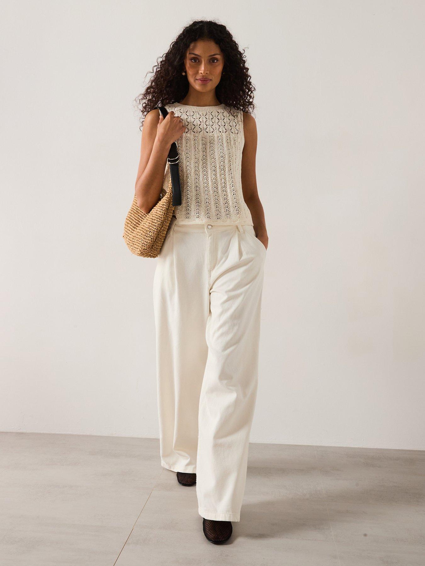  image of only-loxy-structure-o-neck-knitted-top