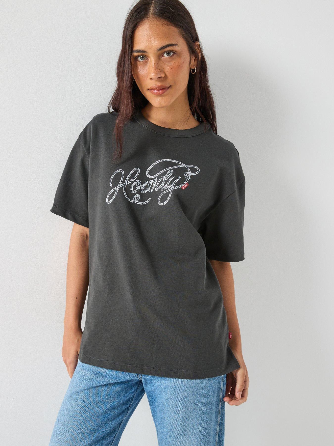 Levi's Graphic Tabor T-shirt - Howdy Script Pirate Black