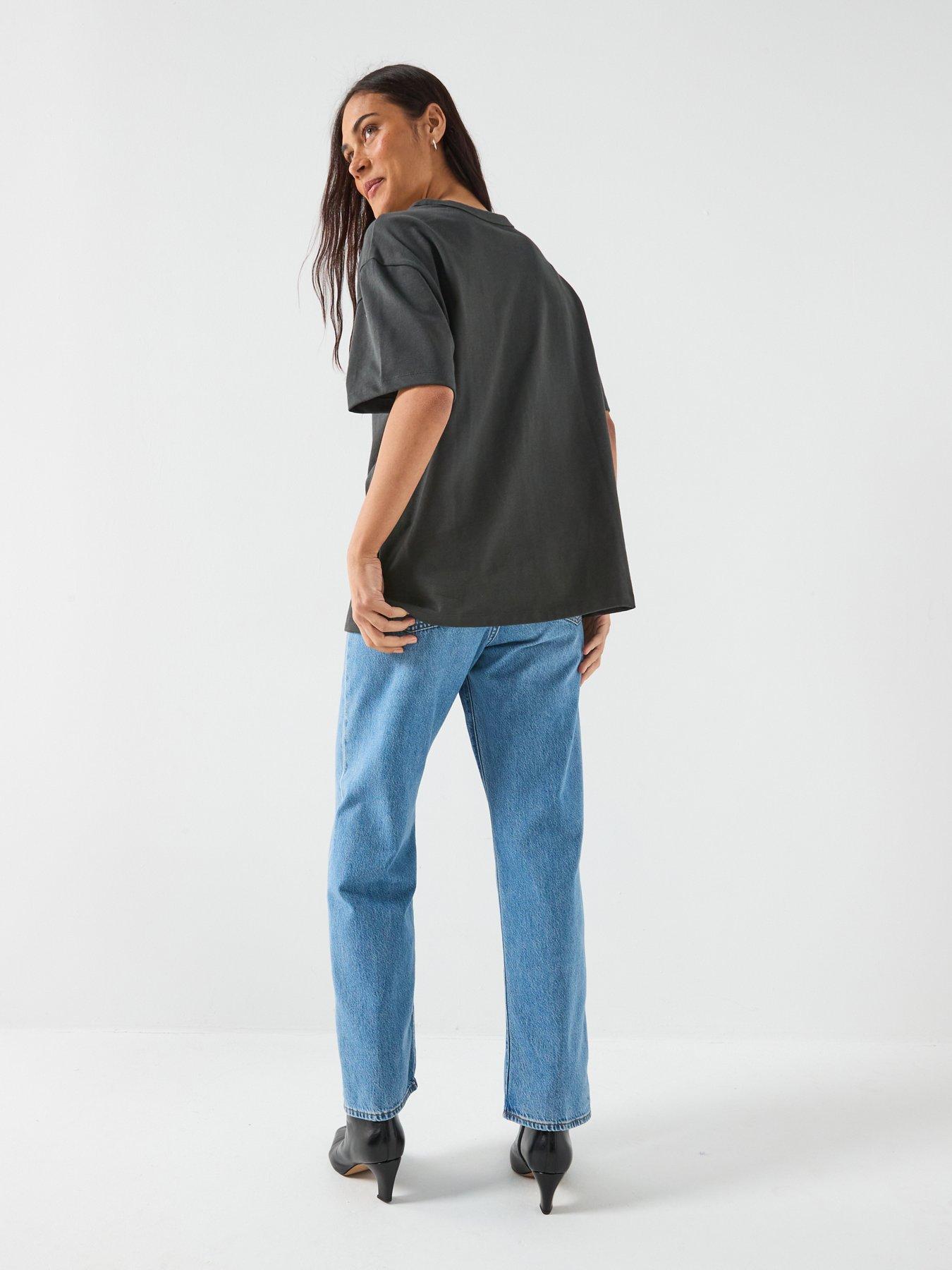 stillFront image of levis-graphic-tabor-t-shirt-howdy-script-pirate-black