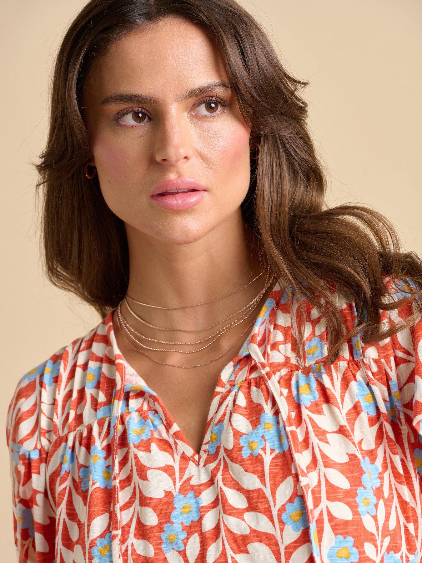 Image 3 of 5 of Brakeburn Spring Vine Jersey T Shirt - Red