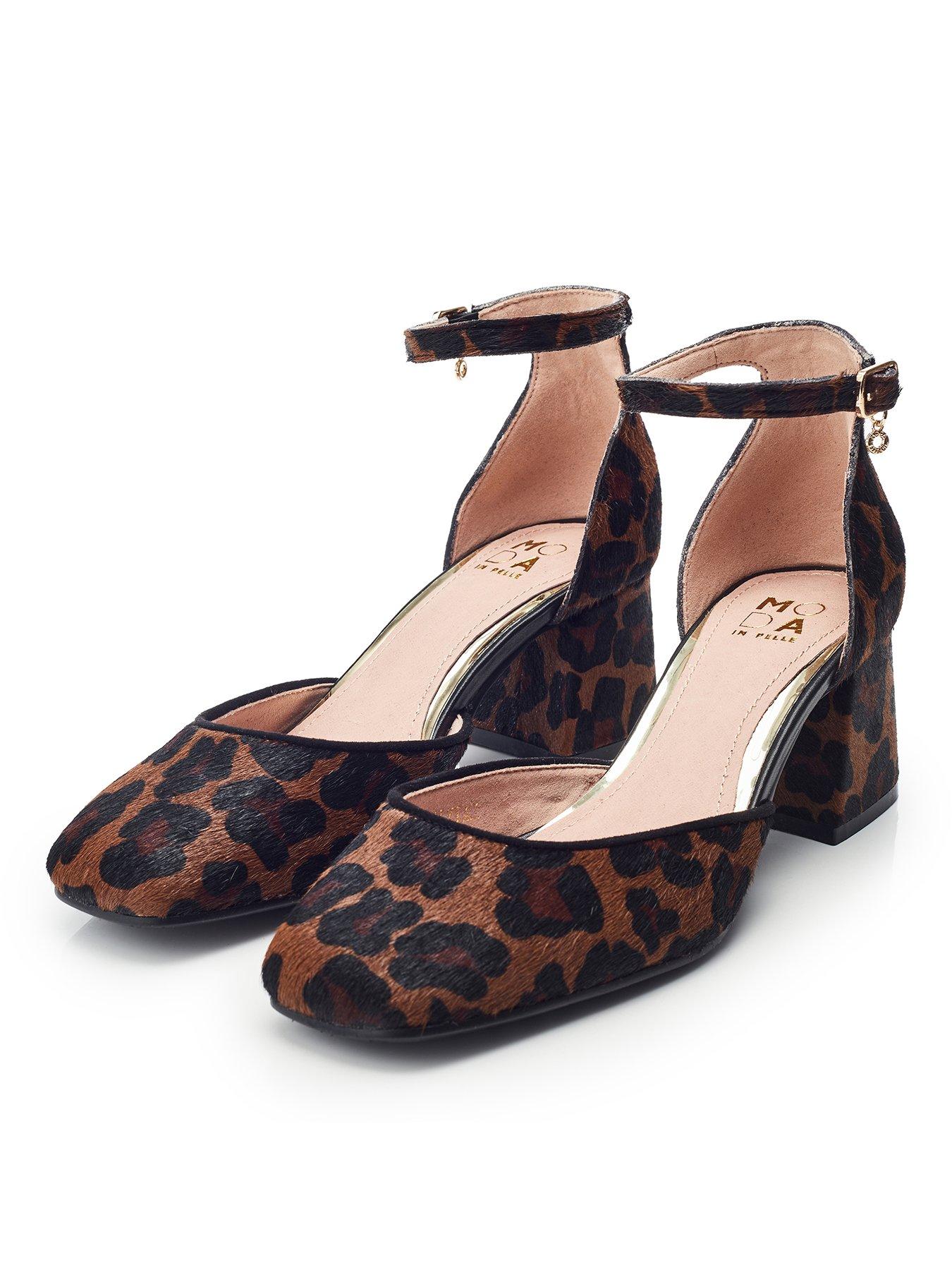  image of moda-in-pelle-dalziah-heeled-shoes-leopard