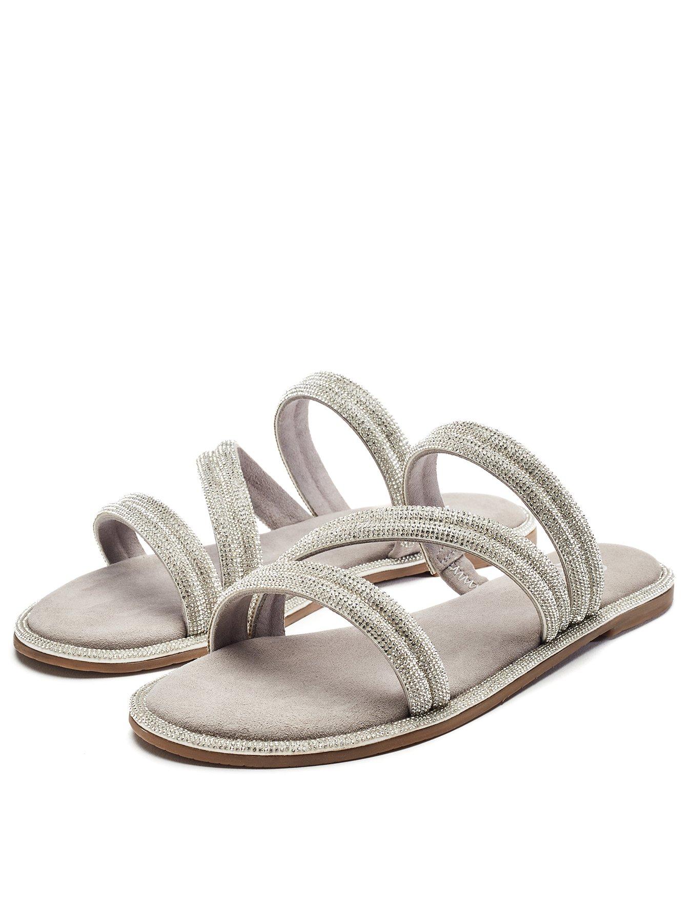 image of moda-in-pelle-lilyvalley-strappy-flat-sandals-silver