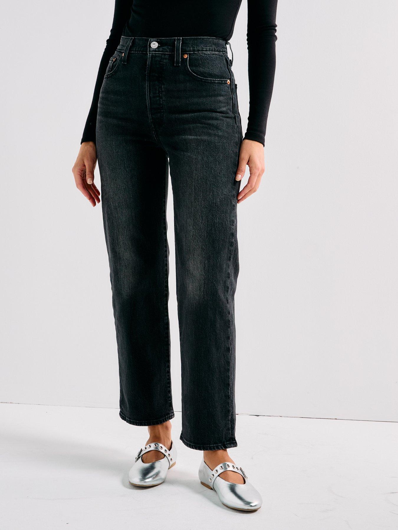 Image 6 of 6 of Levi's Ribcage Straight Ankle Jeans - Loom About - Navy
