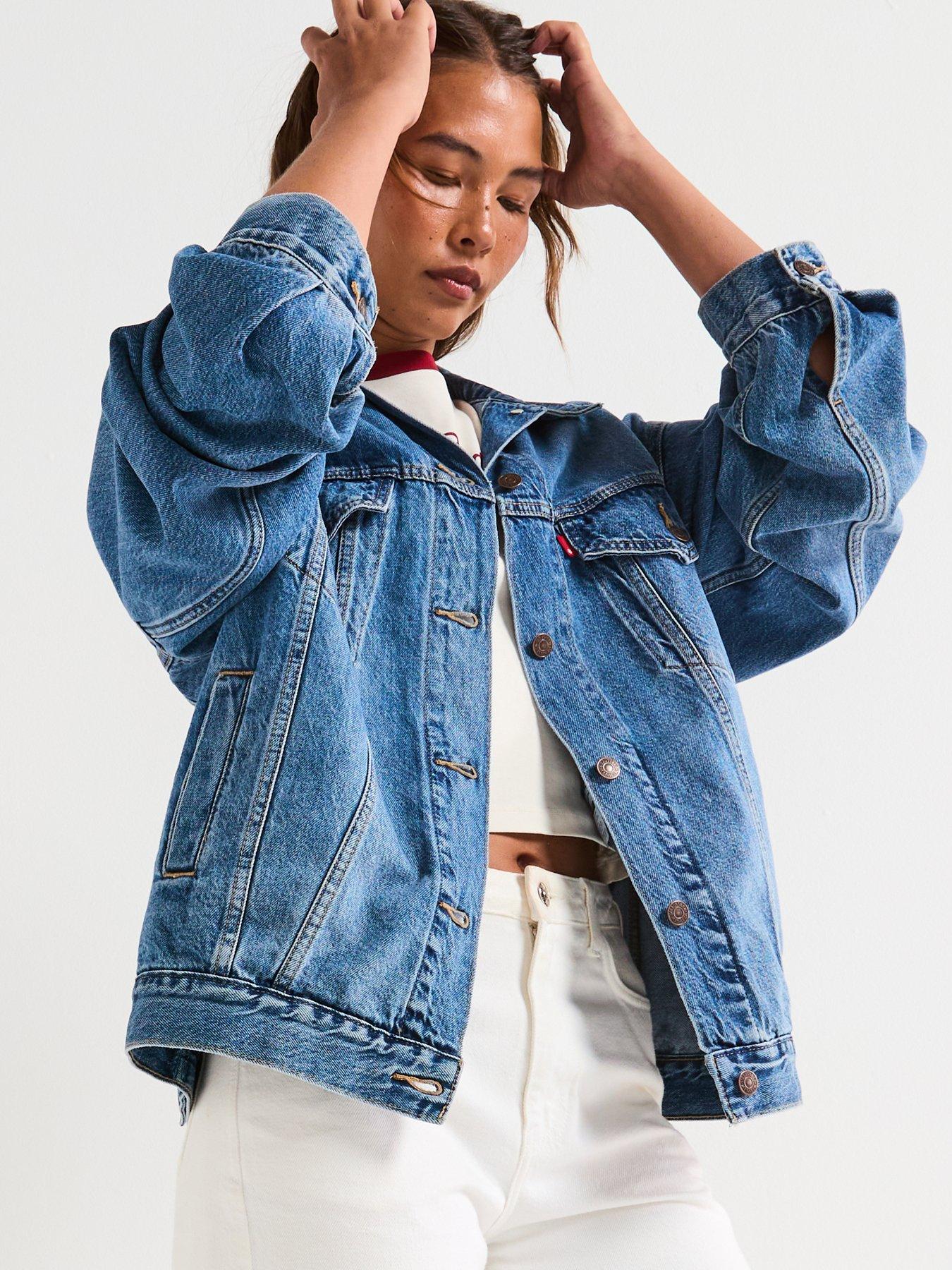 Image 4 of 6 of Levi's Xl Trucker Jacket - Hold My Purse Trucker&nbsp;- Blue