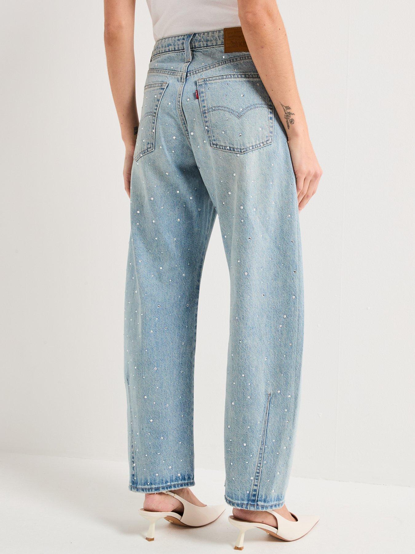 Image 2 of 6 of Levi's Baggy Dad Barrel Jeans - Dazzle Me