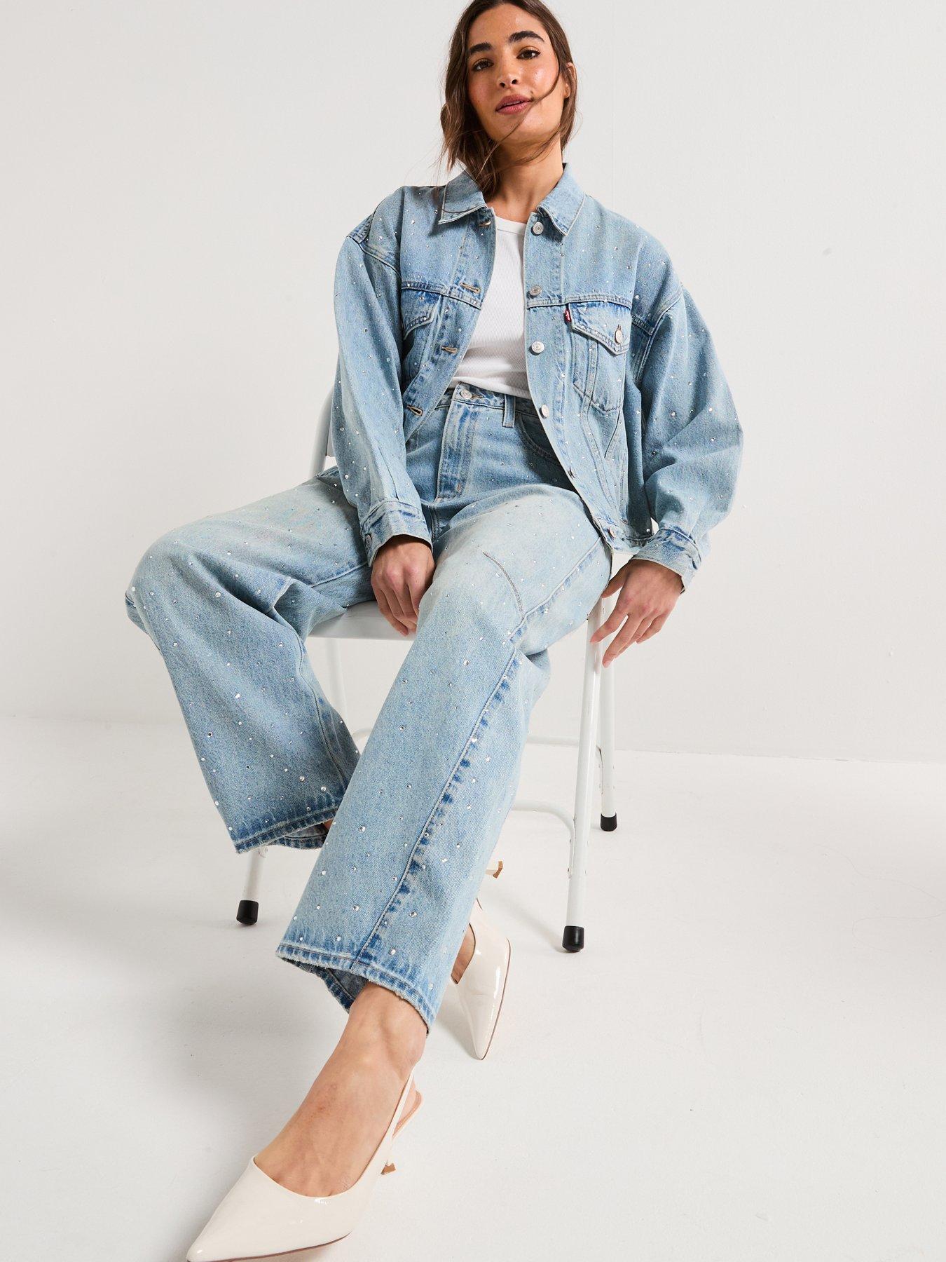 Image 4 of 6 of Levi's Baggy Dad Barrel Jeans - Dazzle Me