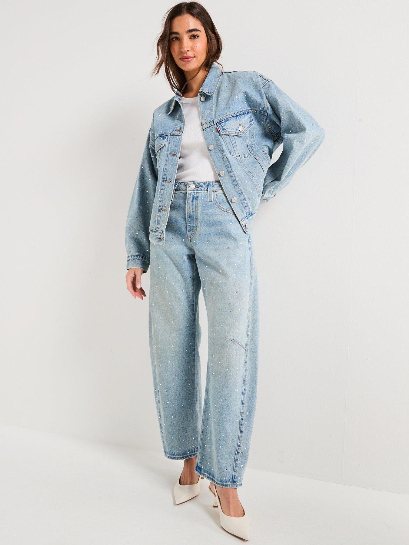 Image 6 of 6 of Levi's Baggy Dad Barrel Jeans - Dazzle Me