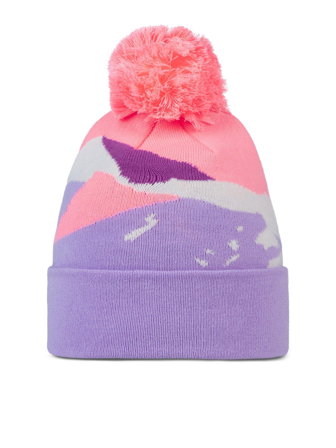 Image 1 of 2 of Buff Girls Knitted Beanie Hat - Purple
