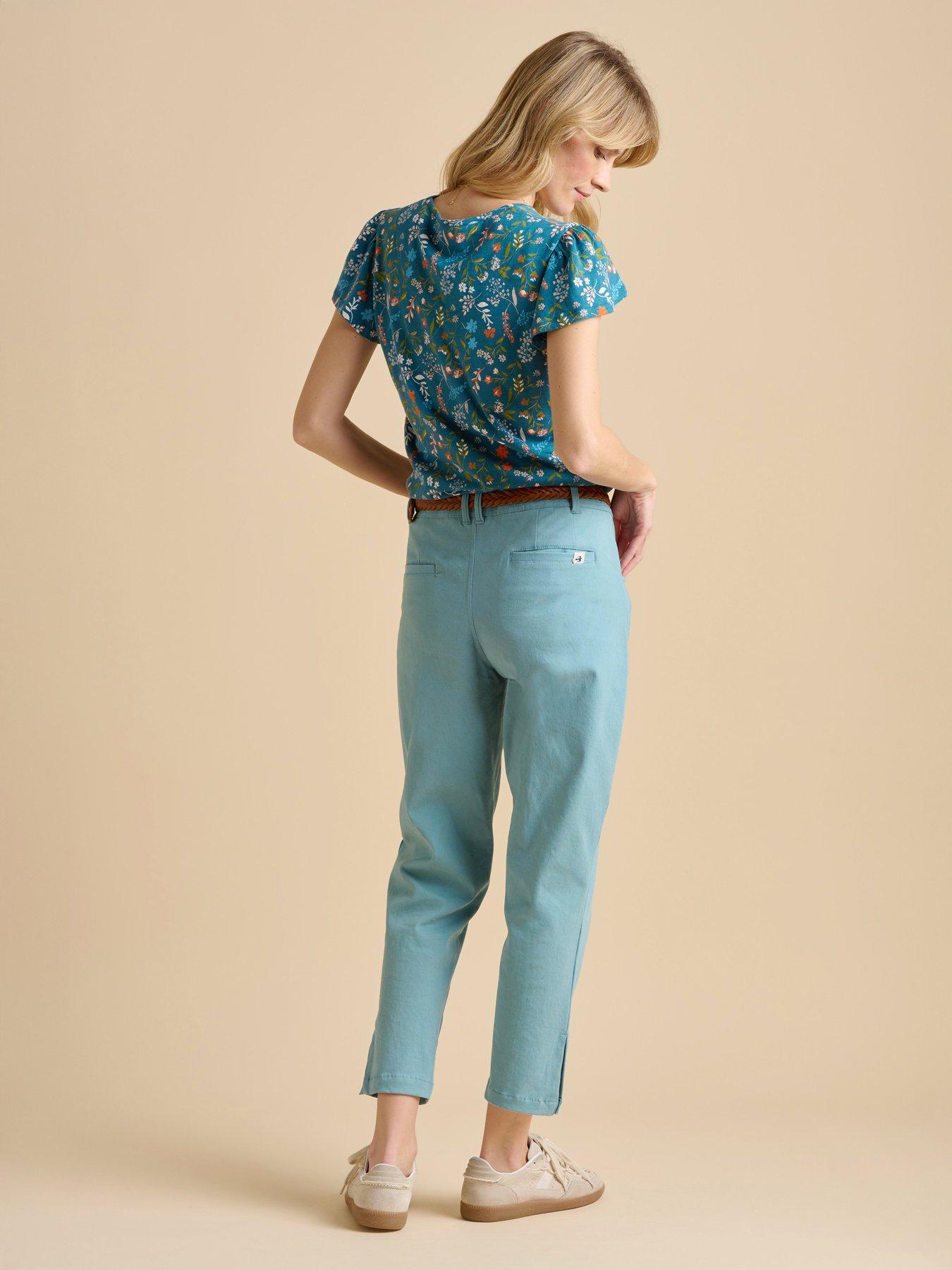 Image 2 of 5 of Brakeburn Cropped Blake Trousers - Blue