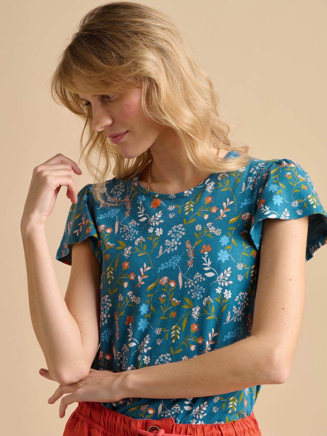  image of brakeburn-teal-shoreline-meadow-jersey-t-shirt