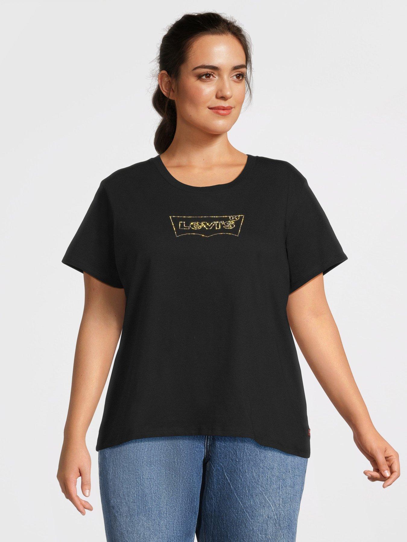 undefined Embellished Logo T-Shirt - Black