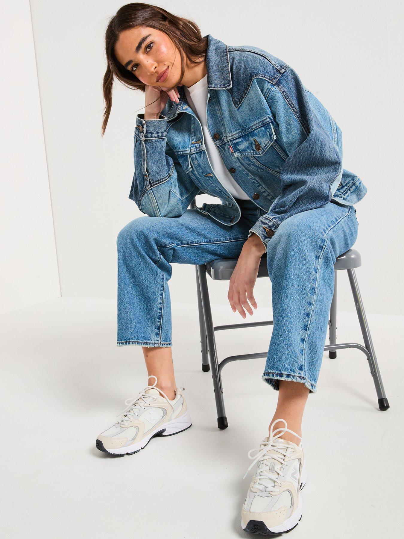 Image 3 of 6 of Levi's 90s Western Pieced Trucker - Navy