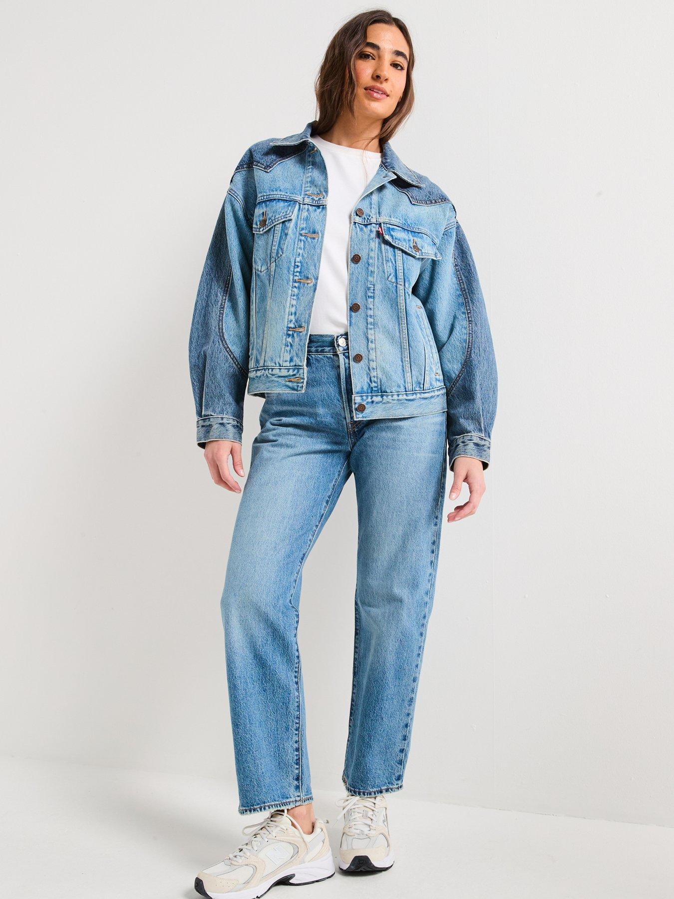 Image 6 of 6 of Levi's 90s Western Pieced Trucker - Navy