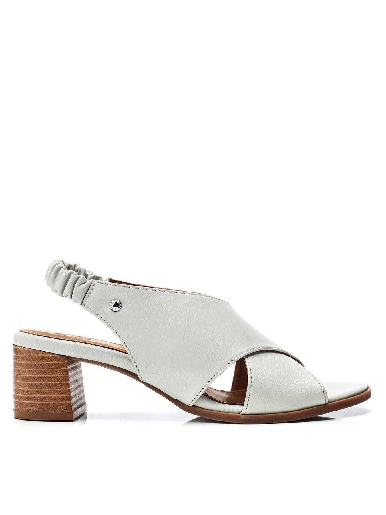 Moda In Pelle Prinia Crossover Leather Sandal - Off White