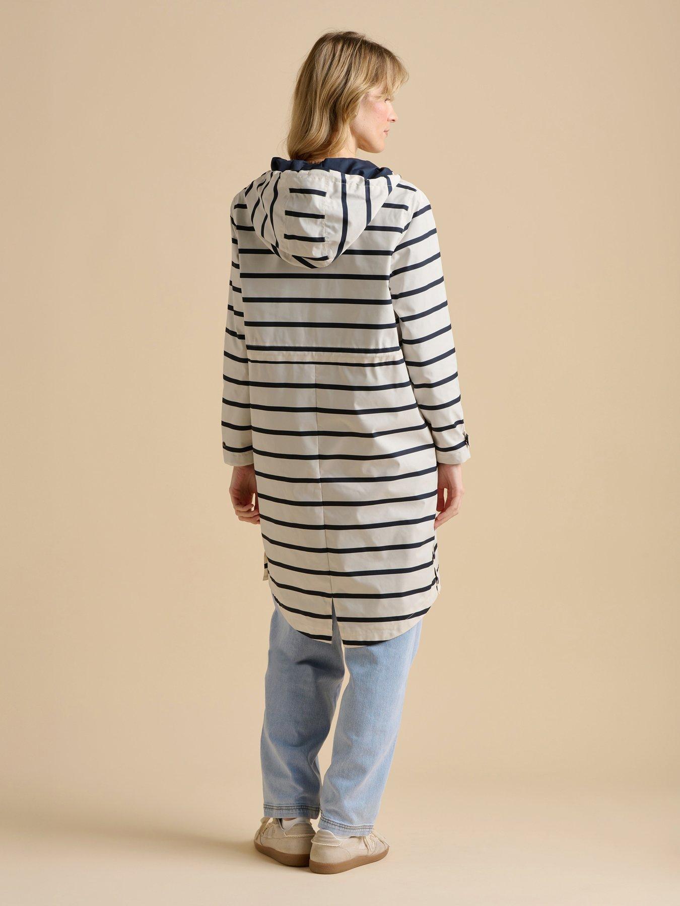 Image 2 of 5 of Brakeburn Stripe Rain Jacket - Yellow
