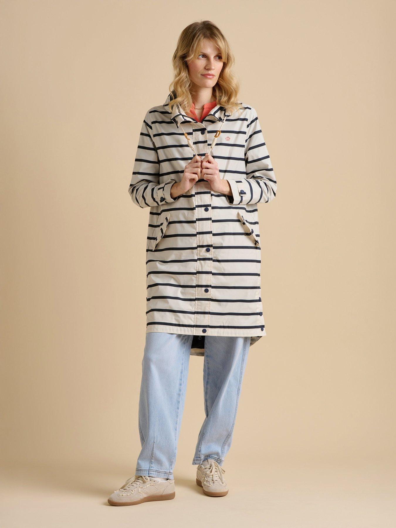 Image 5 of 5 of Brakeburn Stripe Rain Jacket - Yellow